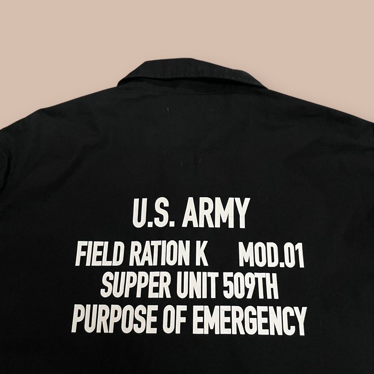 CHOCOOLATE Chocoolate U-SN Black Military Oversized Shirt Size US XL / EU 56 / 4 - 11 Thumbnail