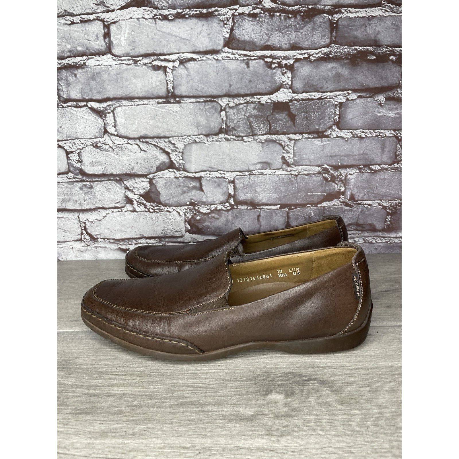 Mephisto Mephisto Loafers Men Sz 10.5 Brown Leather Slip On Moc Cool Size US 10.5 / EU 43-44 - 18 Thumbnail