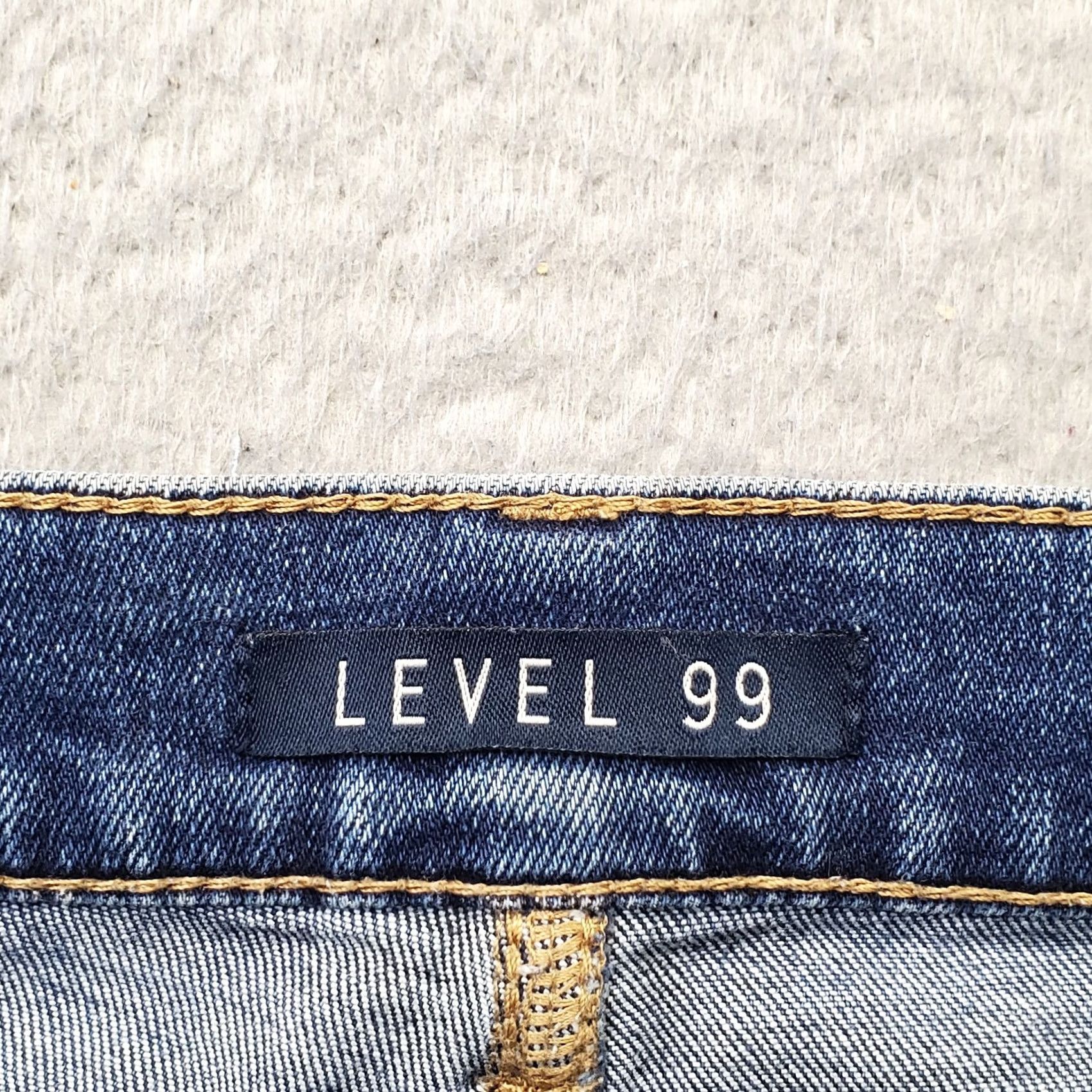 Vintage LEVEL 99 Womens Bootcut Jeans 28 Blue Denim Ripped High Rise Frayed Hem DC2E08 Jeans Womens Size 28 Blue Denim Distressed 5-Pocket Regular Mens Girls Size 28" / US 6 / IT 42 - 7 Thumbnail