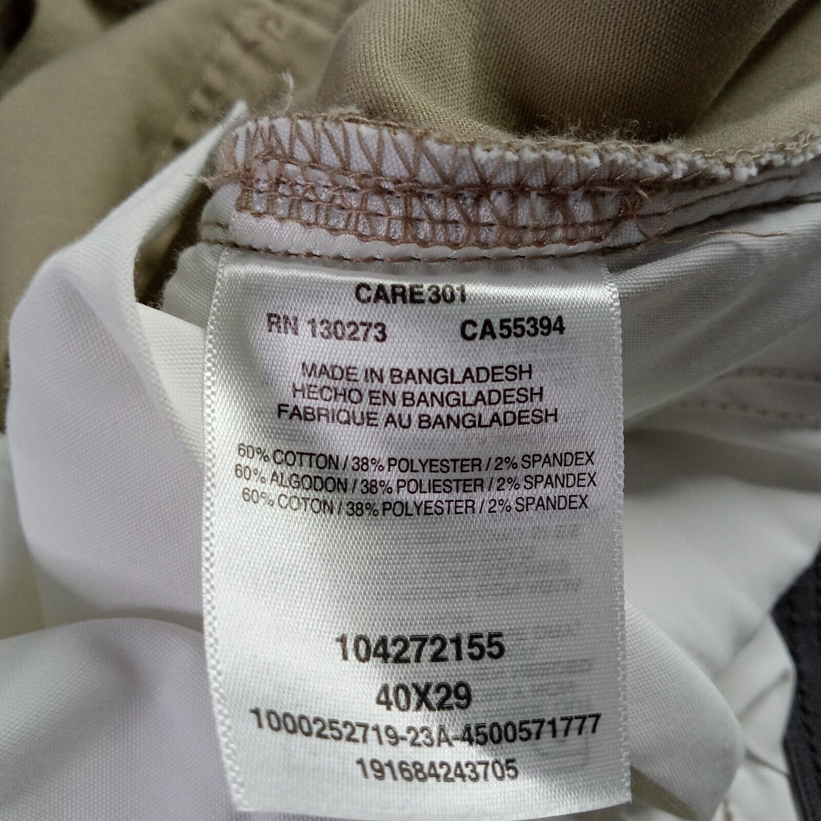 Lee Lee Extreme Comfort MVP Cargo Pants Men's 40x29 Beige Straig Size US 40 / EU 56 - 5 Thumbnail