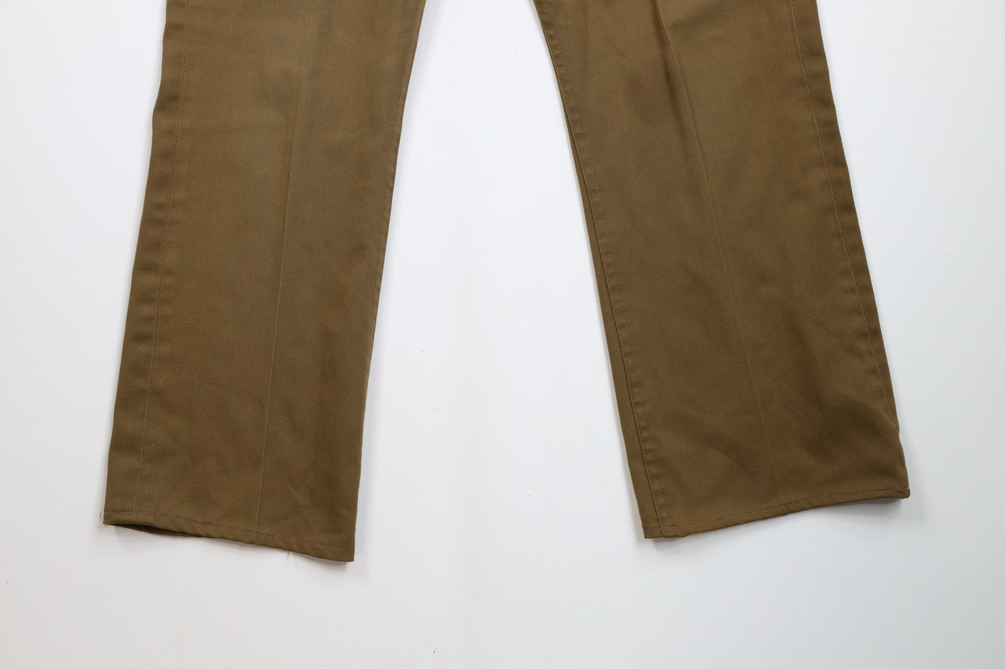 Lee × Vintage Vintage 70s Lee Faded Flared Wide Leg Denim Jeans Brown USA Size US 34 / EU 50 - 4 Thumbnail
