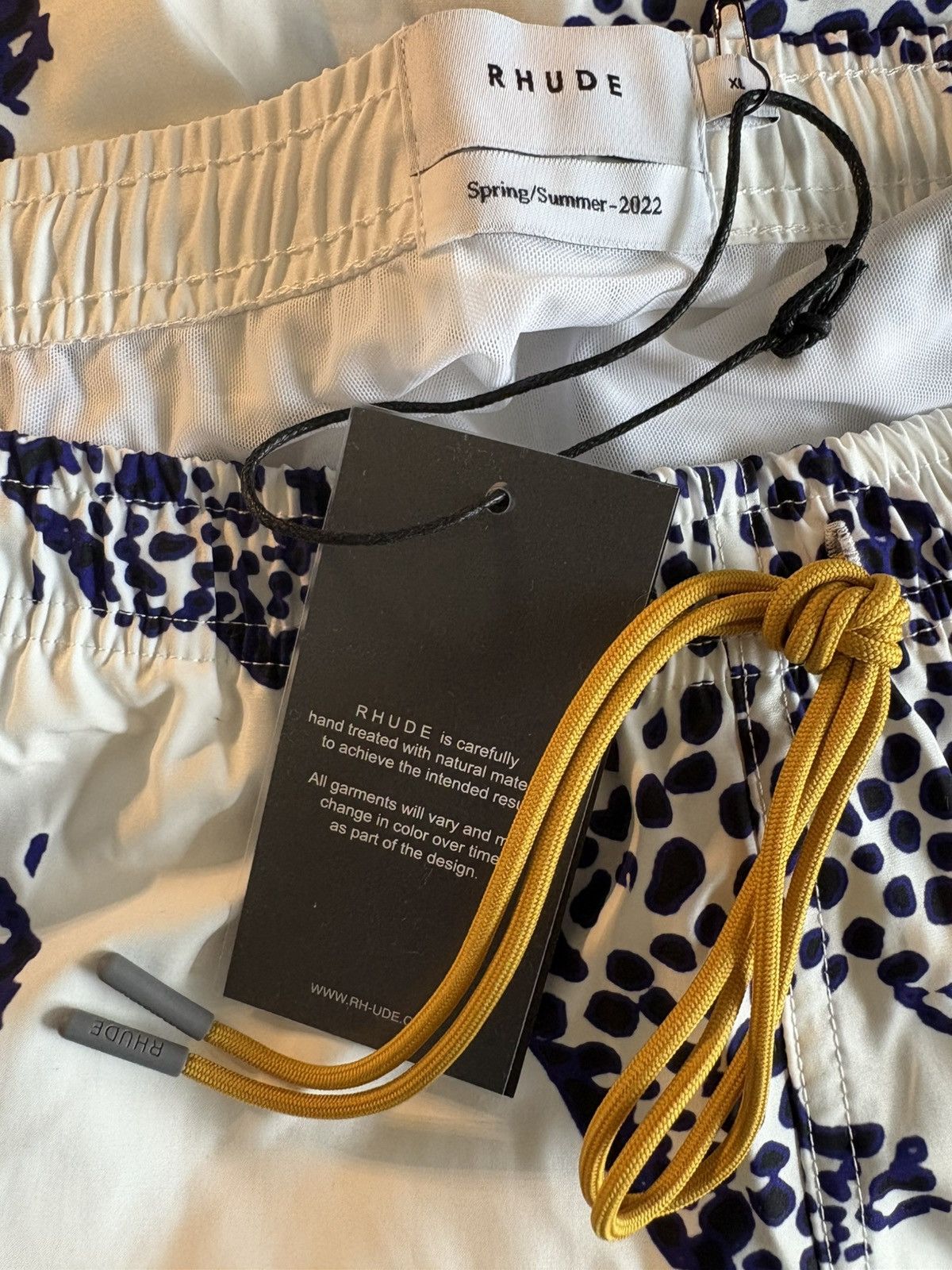 Rhude Leopard swim shorts