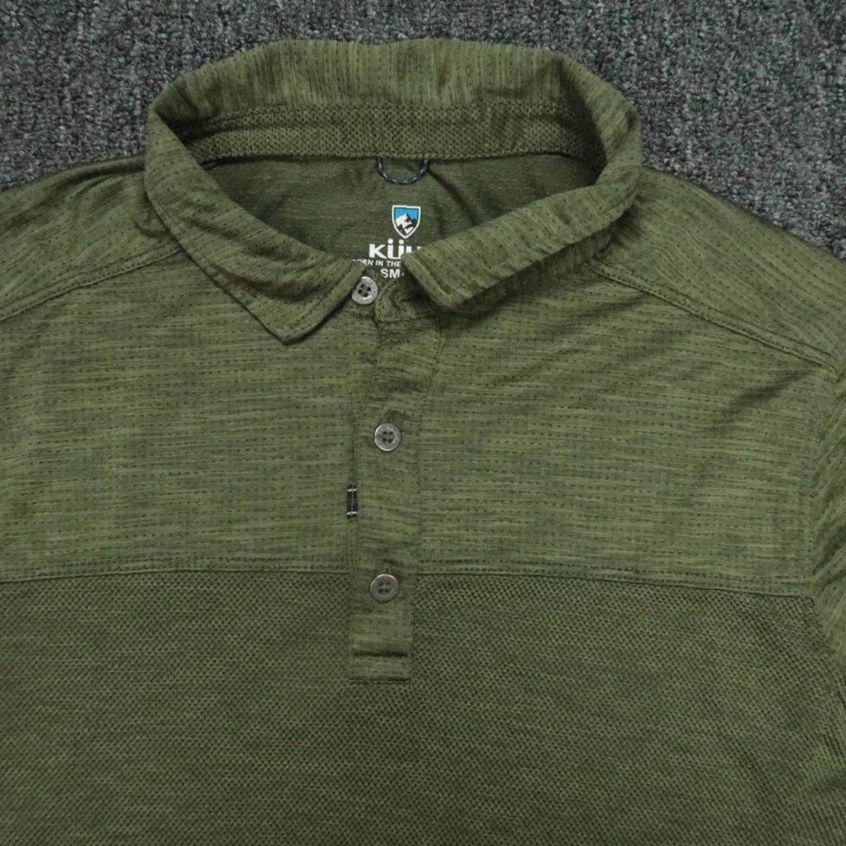 Vintage **Green Kuhl Mens Polo Short Sleeve Lightweight Hiking Shirt** User: Green Kuhl Mens Polo Short Sleeve Lightweight Hiking Shirt Size US S / EU 44-46 / 1 - 2 Thumbnail
