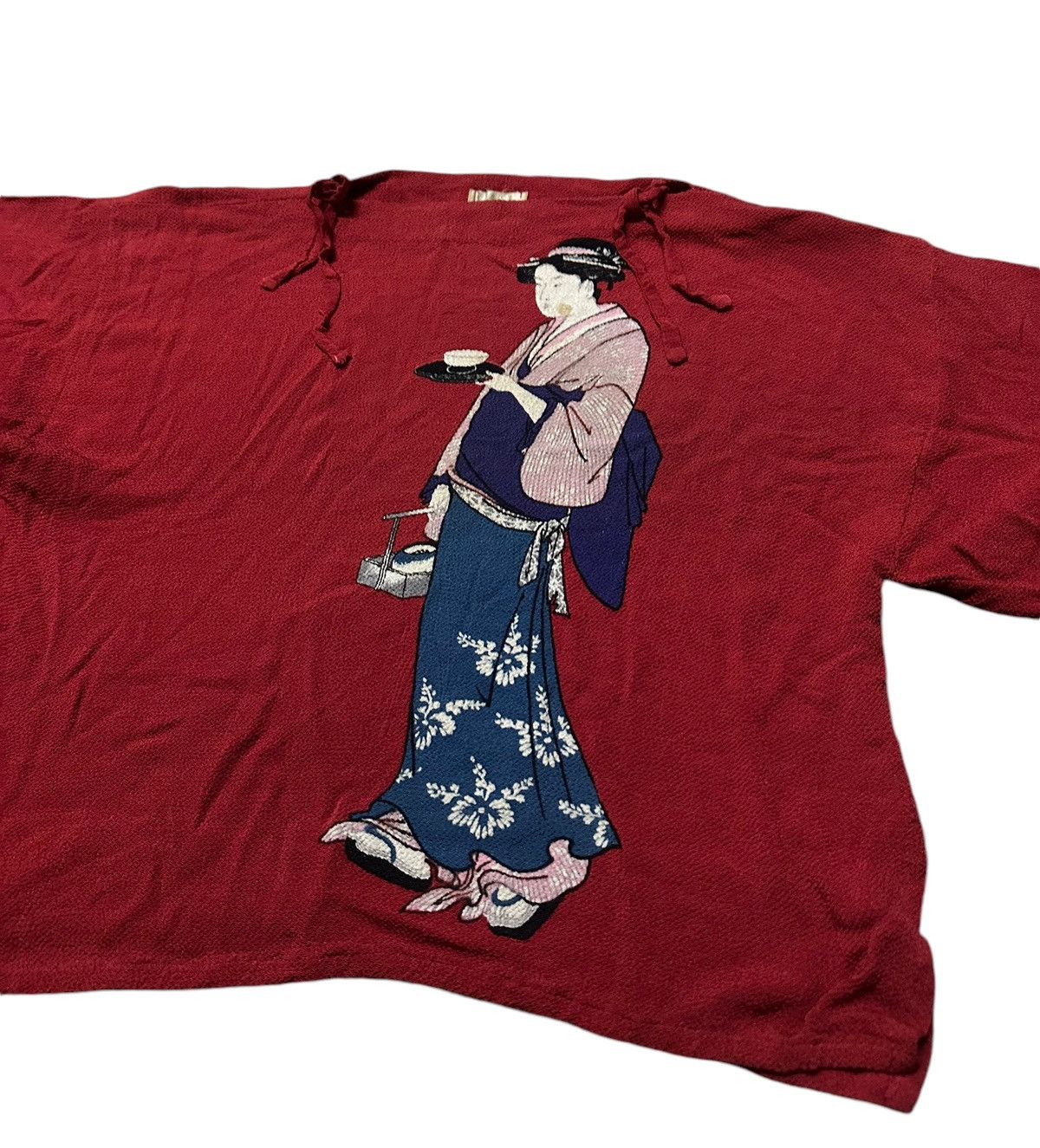 Japanese Brand Japan traditional cropped shirt Size M / US 6-8 / IT 42-44 - 2 Thumbnail