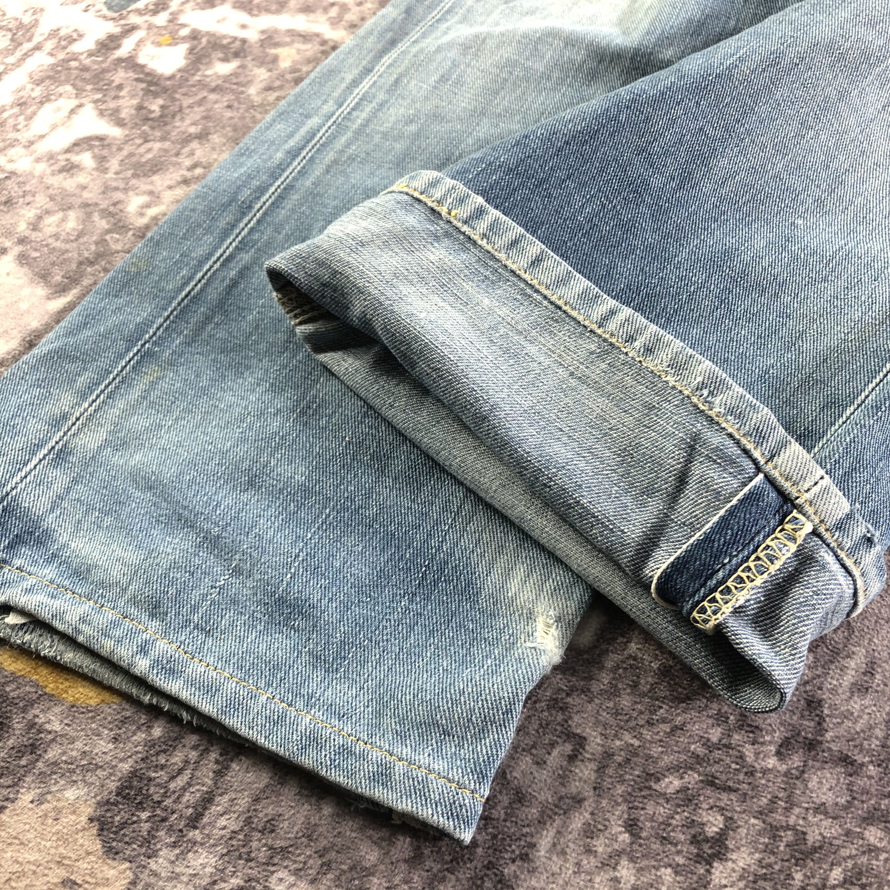 Lee Vintage Blue Wash Lee Selvedge Jeans-JM3660 Size US 33 - 8 Thumbnail