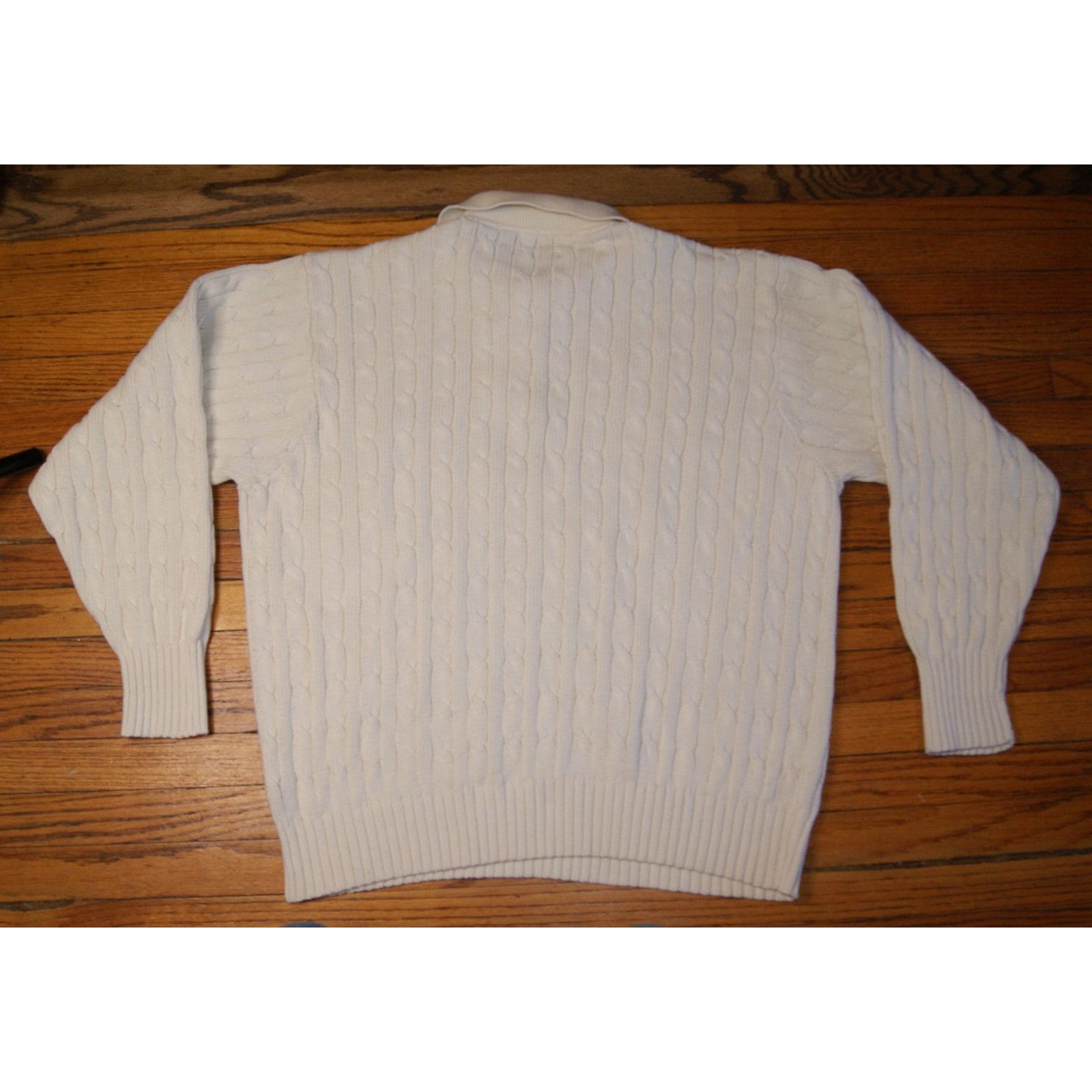 Polo Ralph Lauren VTG POLO RALPH LAUREN Mens XL Cable Knit Collared Sweater Size US XL / EU 56 / 4 - 5 Thumbnail