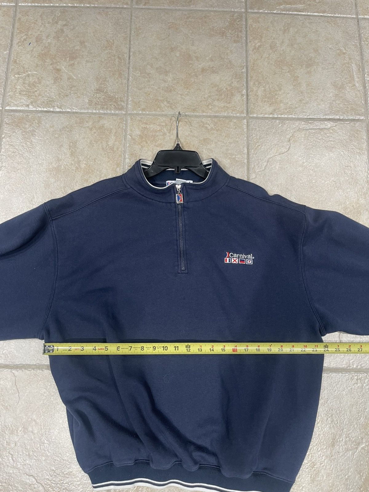 Other Vintage Carnival Cruise Lines Embroidered 1/4 Zip Pullover Size US XL / EU 56 / 4 - 8 Thumbnail