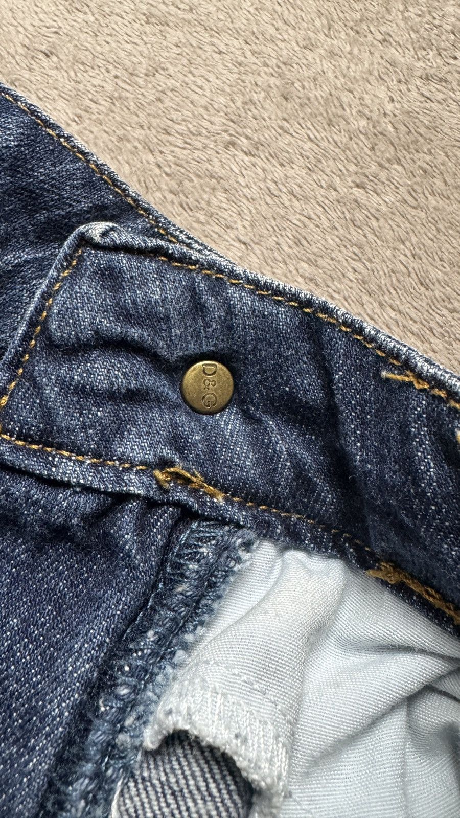 Dolce & Gabbana Dolce Gabbana Y2K Faded Distressed Mudwash Jeans armani ysl Size US 31 - 8 Thumbnail