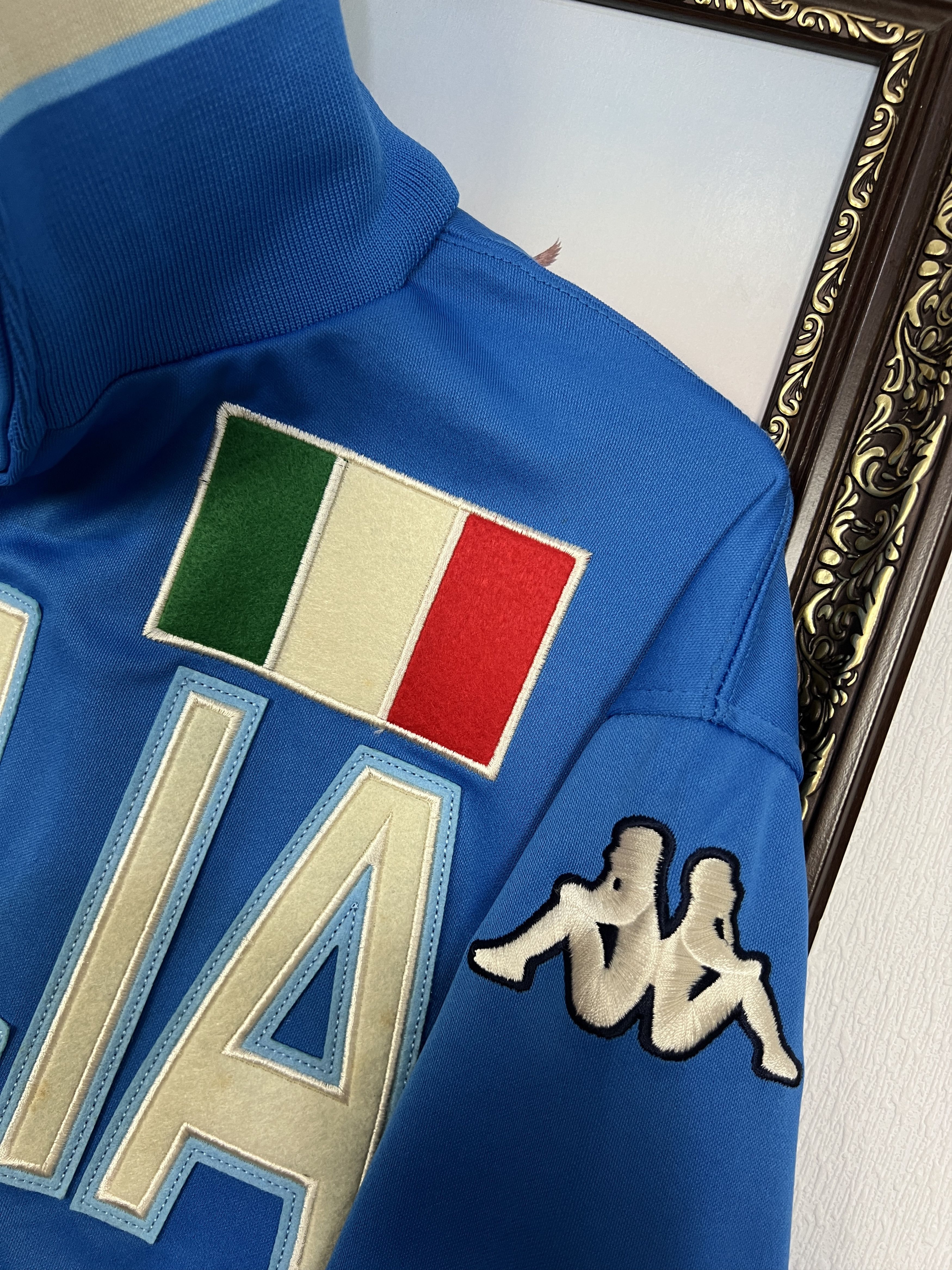 Kappa Vintage Kappa Italy Football Sweatshirt Soccer Jacket Blue Size US M / EU 48-50 / 2 - 4 Thumbnail