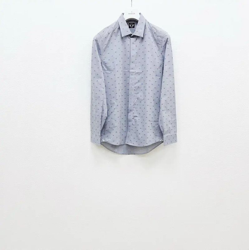 Kenzo KENZO Men's Long Sleeve Shirt in Dark Gray 0089 Size US M / EU 48-50 / 2 - 1 Thumbnail