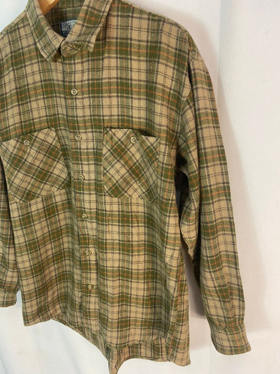Flannel × Vintage Greatoutwear tis wool flannel button up shirt Size US L / EU 52-54 / 3 - 3 Thumbnail