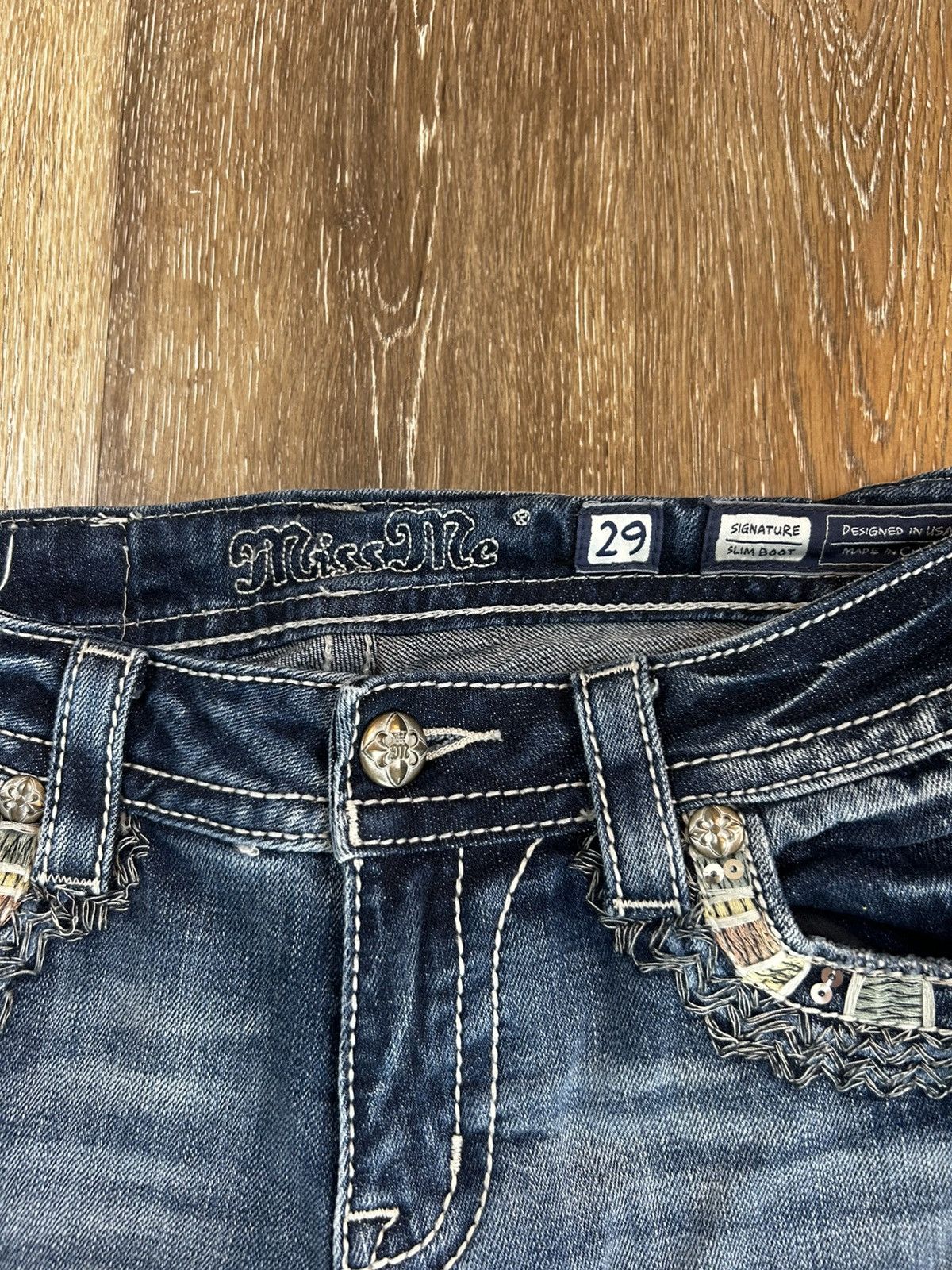 Miss Me Super sick woman’s Y2K miss me jeans Size 29" - 5 Thumbnail