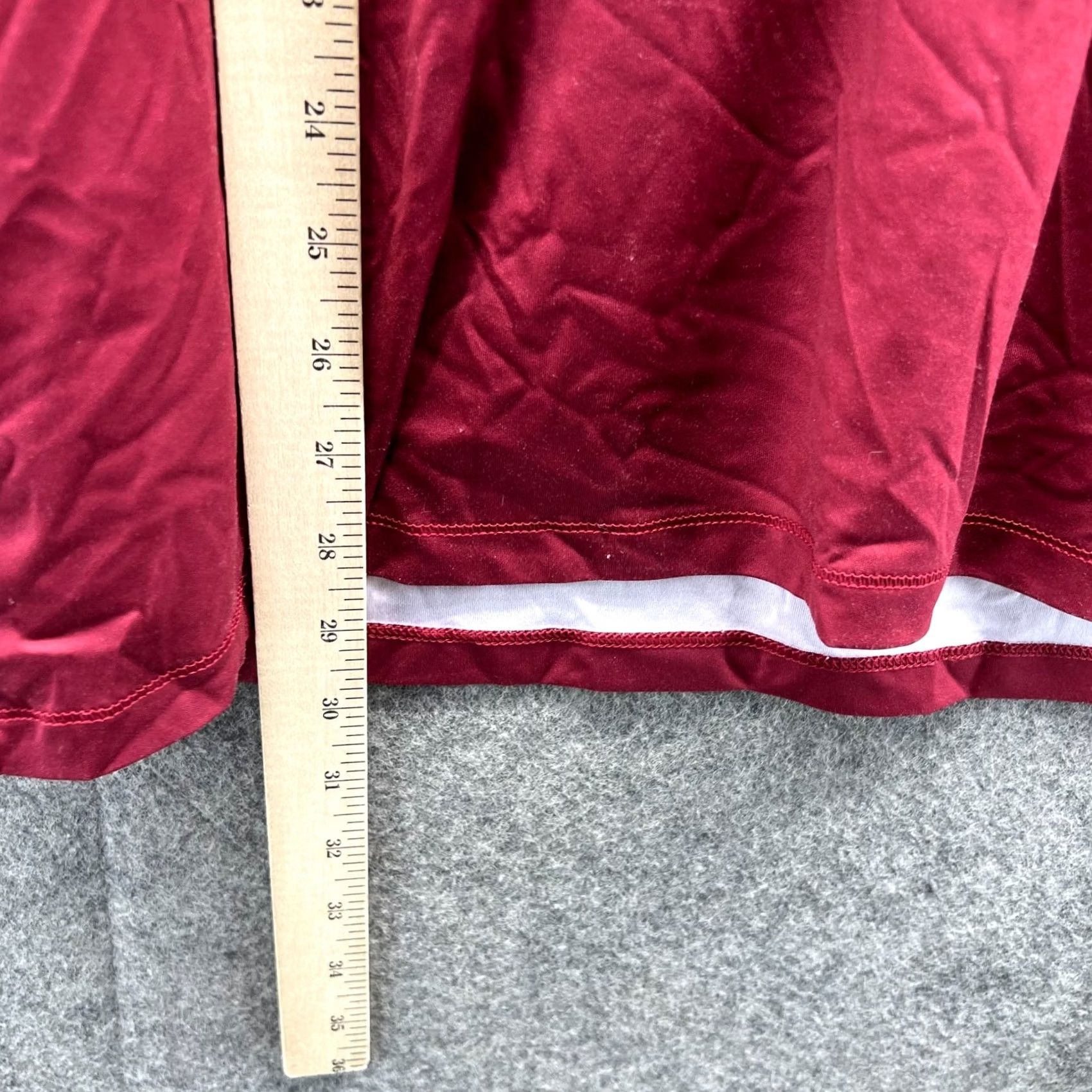 Vintage VINTAGE: No Reel Legends Shirt Mens Large Red Bass Reel Tec Performance Rash Guard Burgundy Shirt Size US L / EU 52-54 / 3 - 4 Thumbnail
