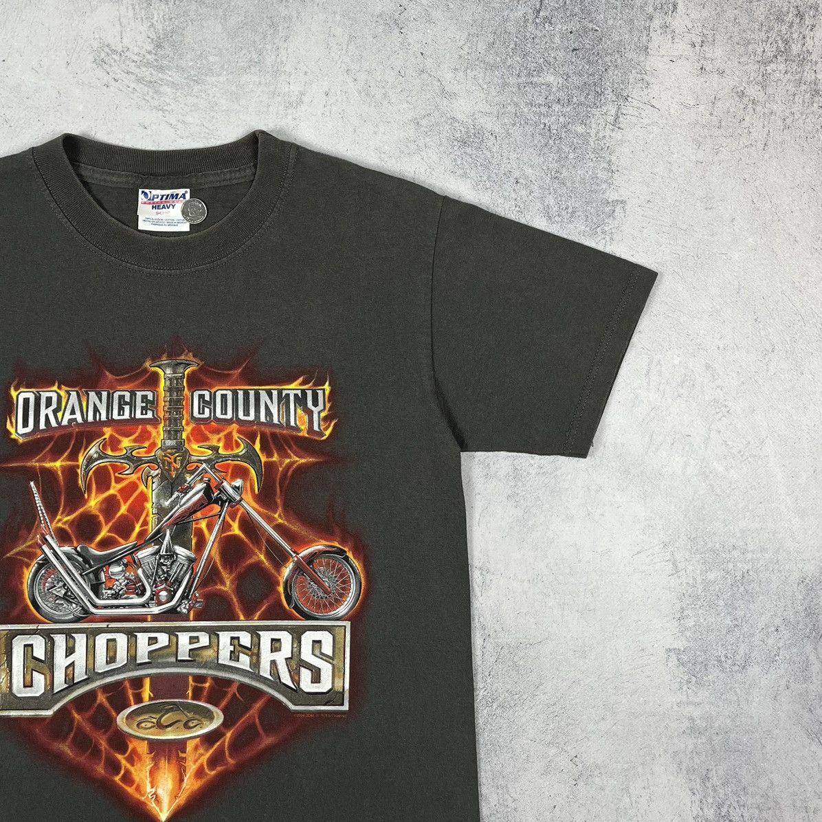 West Coast Choppers Vintage West Cost Choppers flame big logo tee 2000’s Size US S / EU 44-46 / 1 - 3 Thumbnail