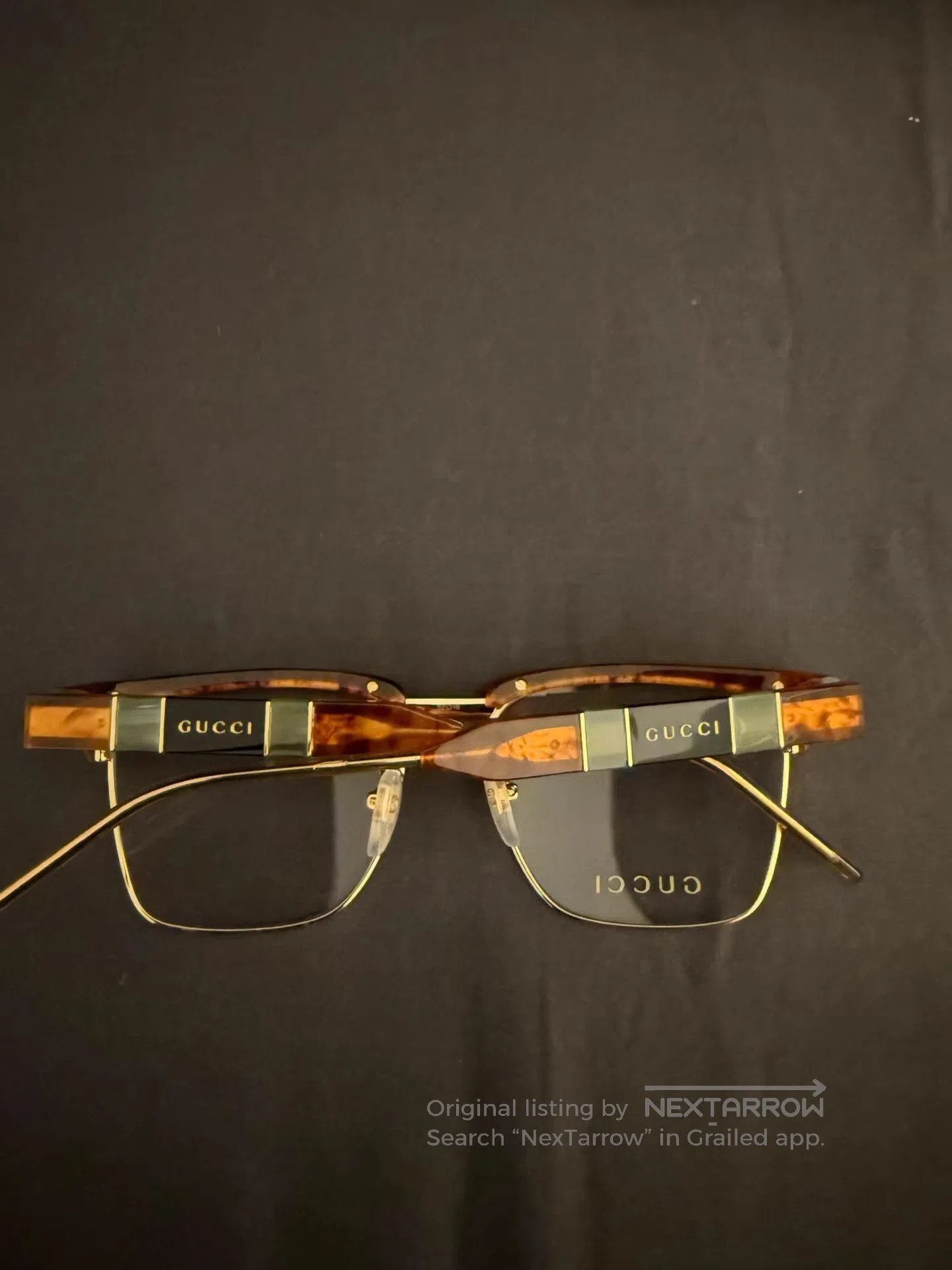 Gucci Brown Tortoiseshell Frame Clear Lens Glasses. Size ONE SIZE - 3 Thumbnail
