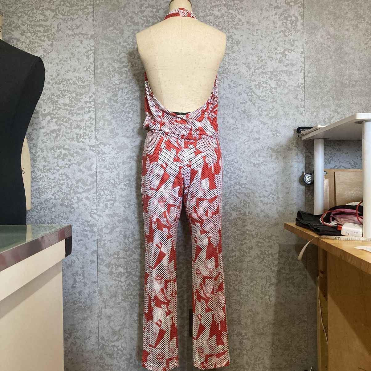 Japanese Brand Y2K Pop Graphic Runway Archive Flare Pants Size 27" / US 4 / IT 40 - 5 Thumbnail