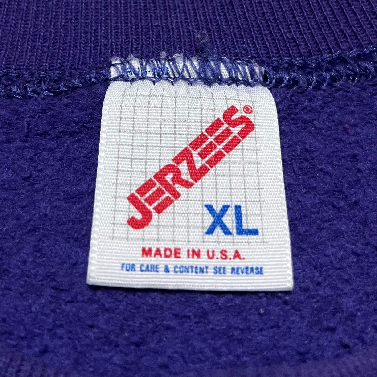 Jerzees Vintage Jerzees Native Wolf Graphic Purple Crewneck XL Size US XL / EU 56 / 4 - 4 Thumbnail