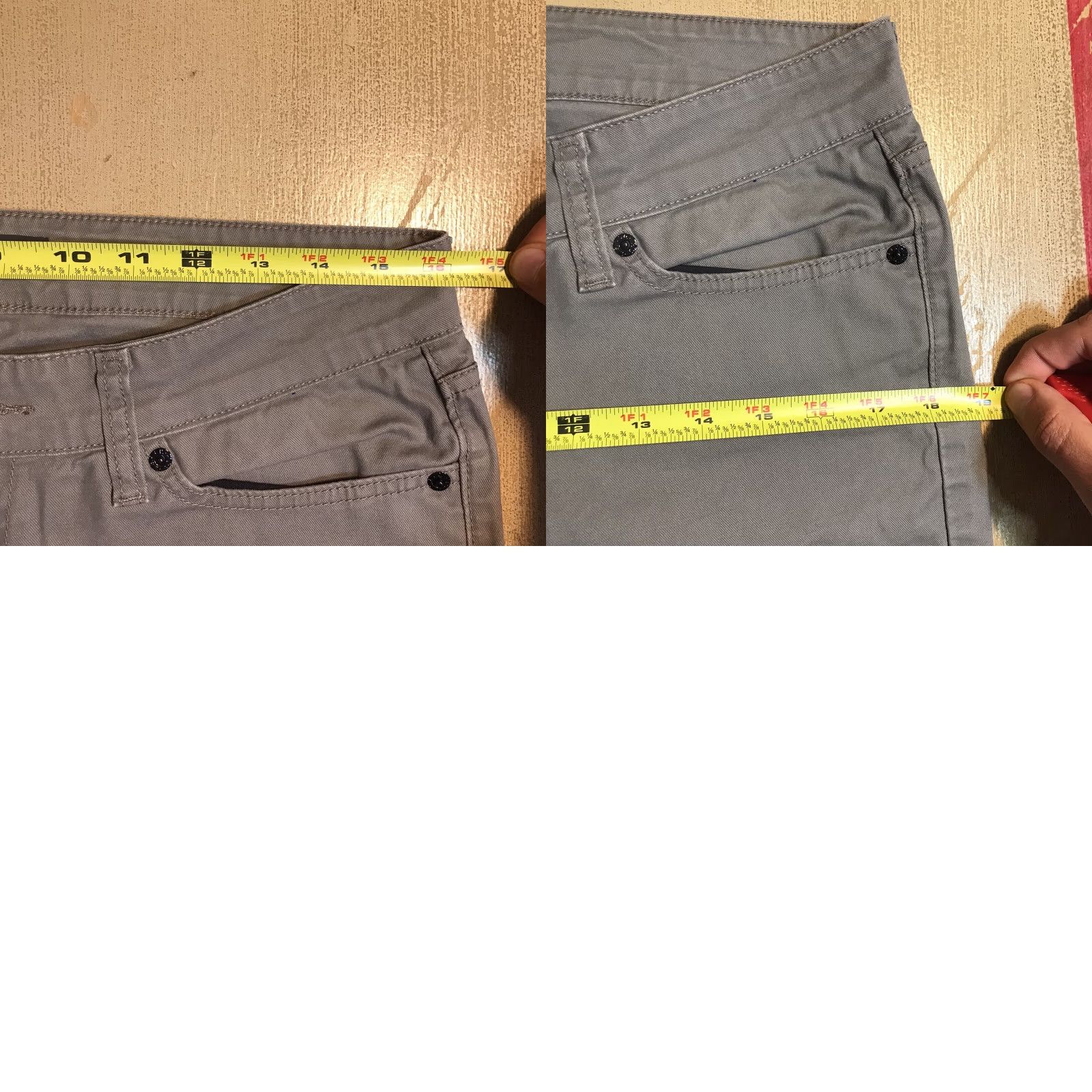 Levi's VINTAGE Levi's 535 Jegging Jeans Gray Denim 5-Pocket Stretch Logo Womens 29 Inseam 27.5 Adult Regular Cowgirl Western 80s 90s Size 29" - 9 Thumbnail