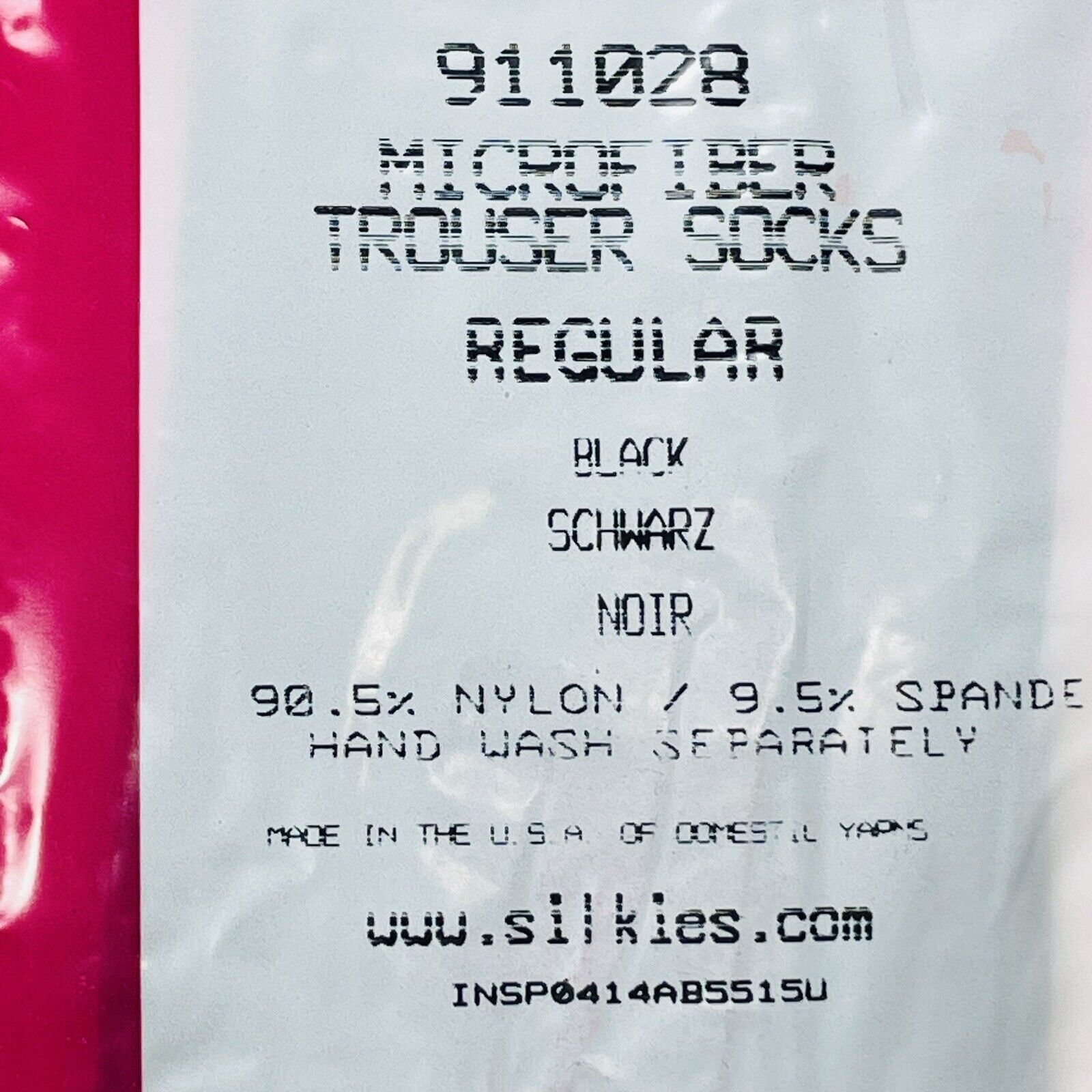 Other Silkies 911028 Microfiber Trouser Socks Regular Black Sculpt Size ONE SIZE - 3 Thumbnail