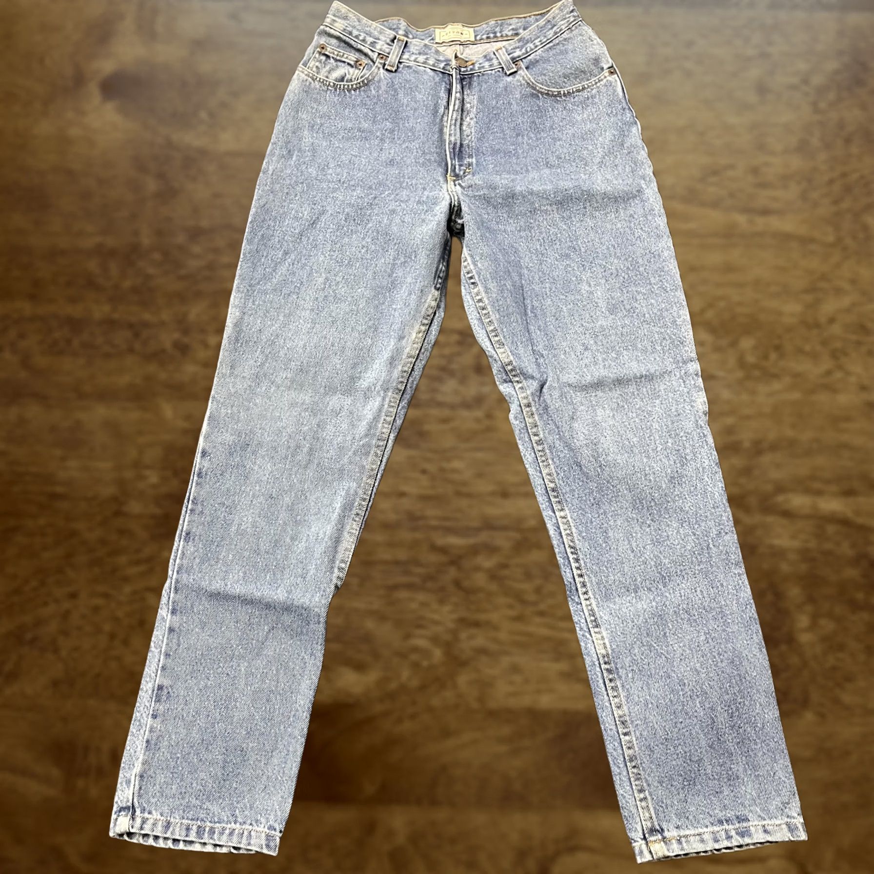 Vintage VINTAGE Arizona Jean Company Jeans Juniors 11 Light Wash Tapered Mom Denim Size 32" / US 10 / IT 46 - 1 Thumbnail