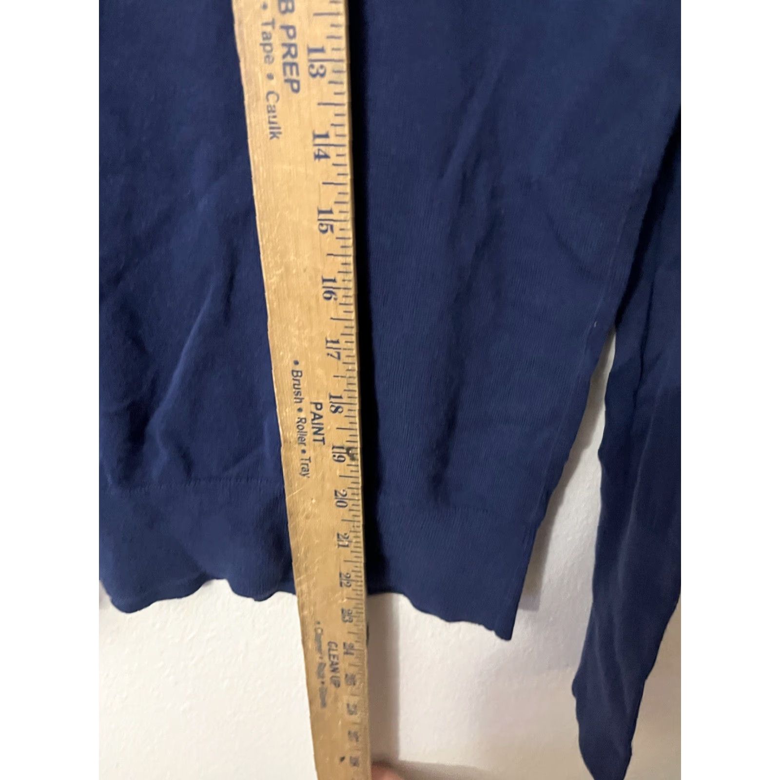 J.Crew J. Crew Shirt Womens S Long Sleeve Blue Lightweight Crew Neck Casual Pullover Knit Cotton Blend Logo All Seasons Regular - Fall Spring Summer Womens Size S / US 4 / IT 40 - 4 Thumbnail