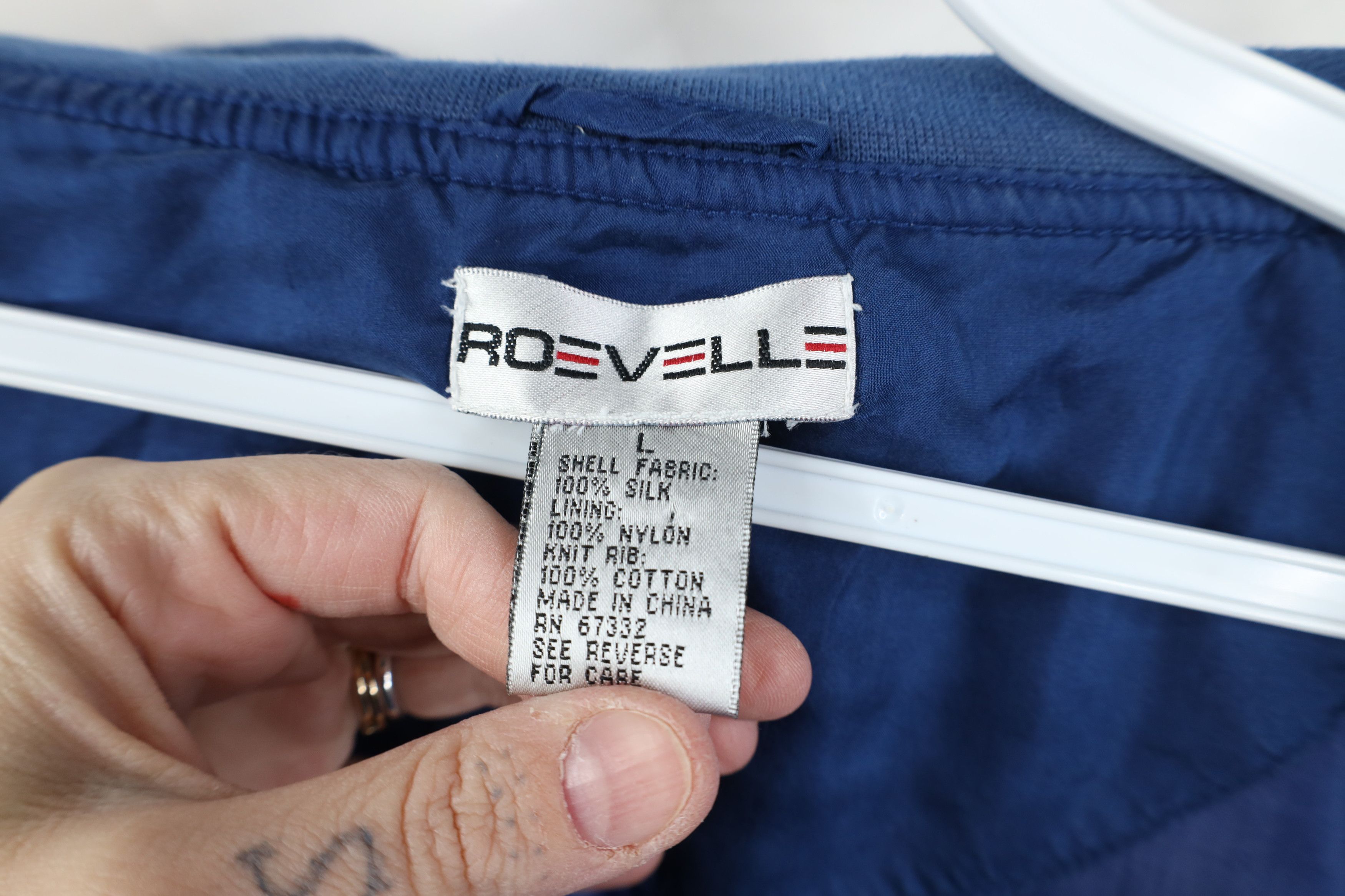 Vintage Vintage 90s Streetwear Full Zip Silk Bomber Jacket Blue Size US L / EU 52-54 / 3 - 10 Thumbnail