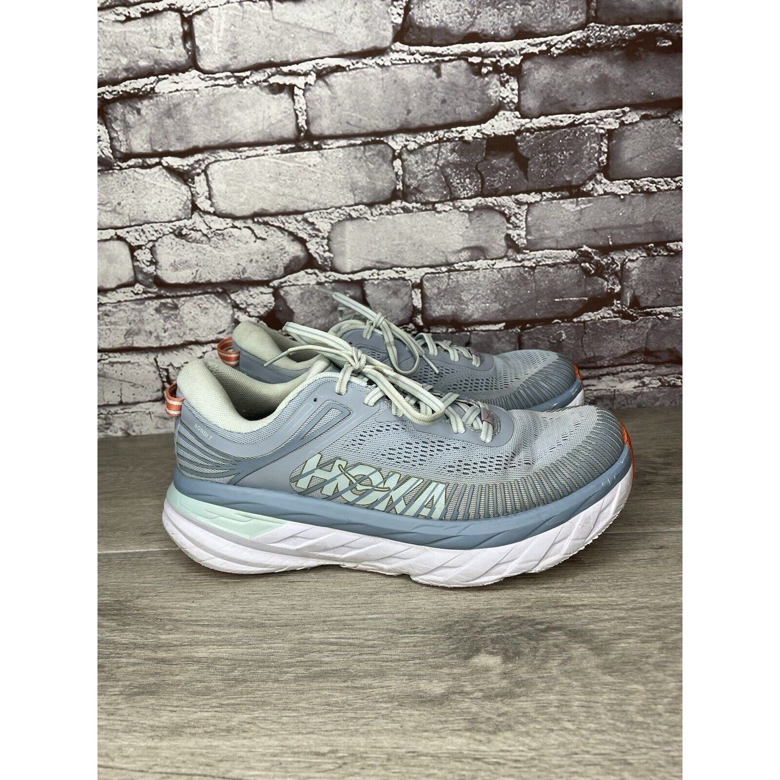 Hoka Hoka One One Bondi 7 1110519 Blue Synthetic Running Shoes Wo Size US 9 / IT 39 - 16 Thumbnail