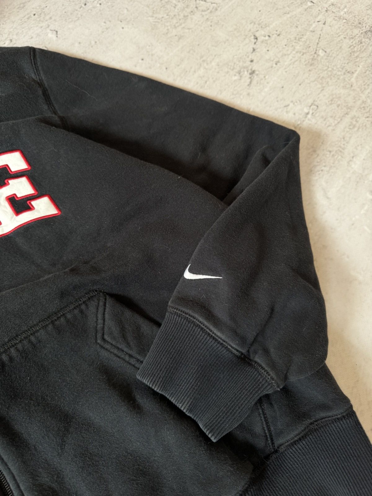 Nike × Vintage NIKE VINTAGE 00s y2k OVERSIZE BAGGY ZIP HOODIE CENTER LOGO Size US L / EU 52-54 / 3 - 4 Thumbnail