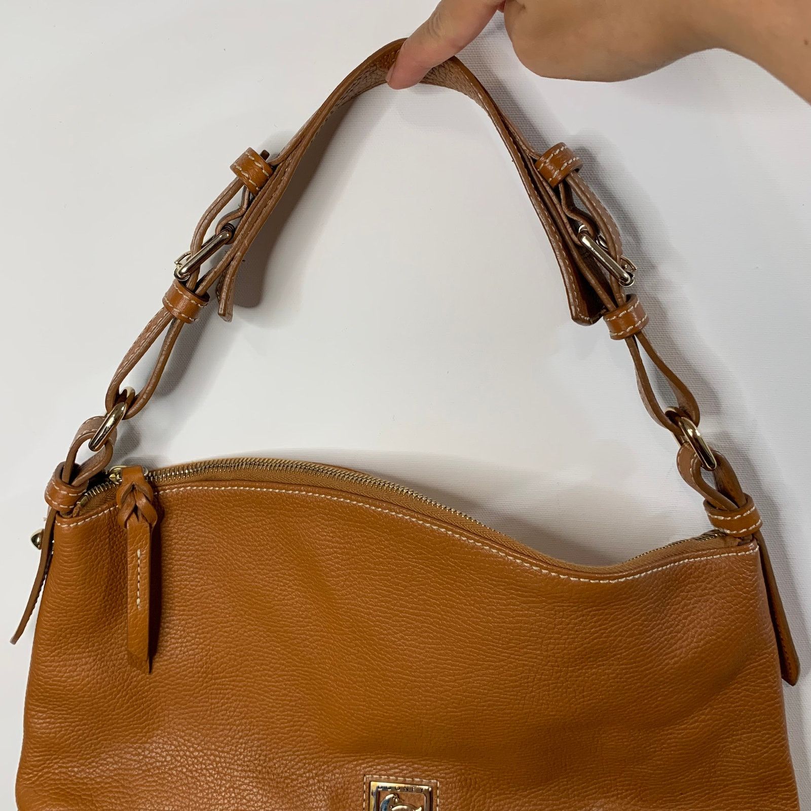 Dooney & Bourke Dooney & Bourke Brown Genuine Leather Handbags Size ONE SIZE - 6 Thumbnail
