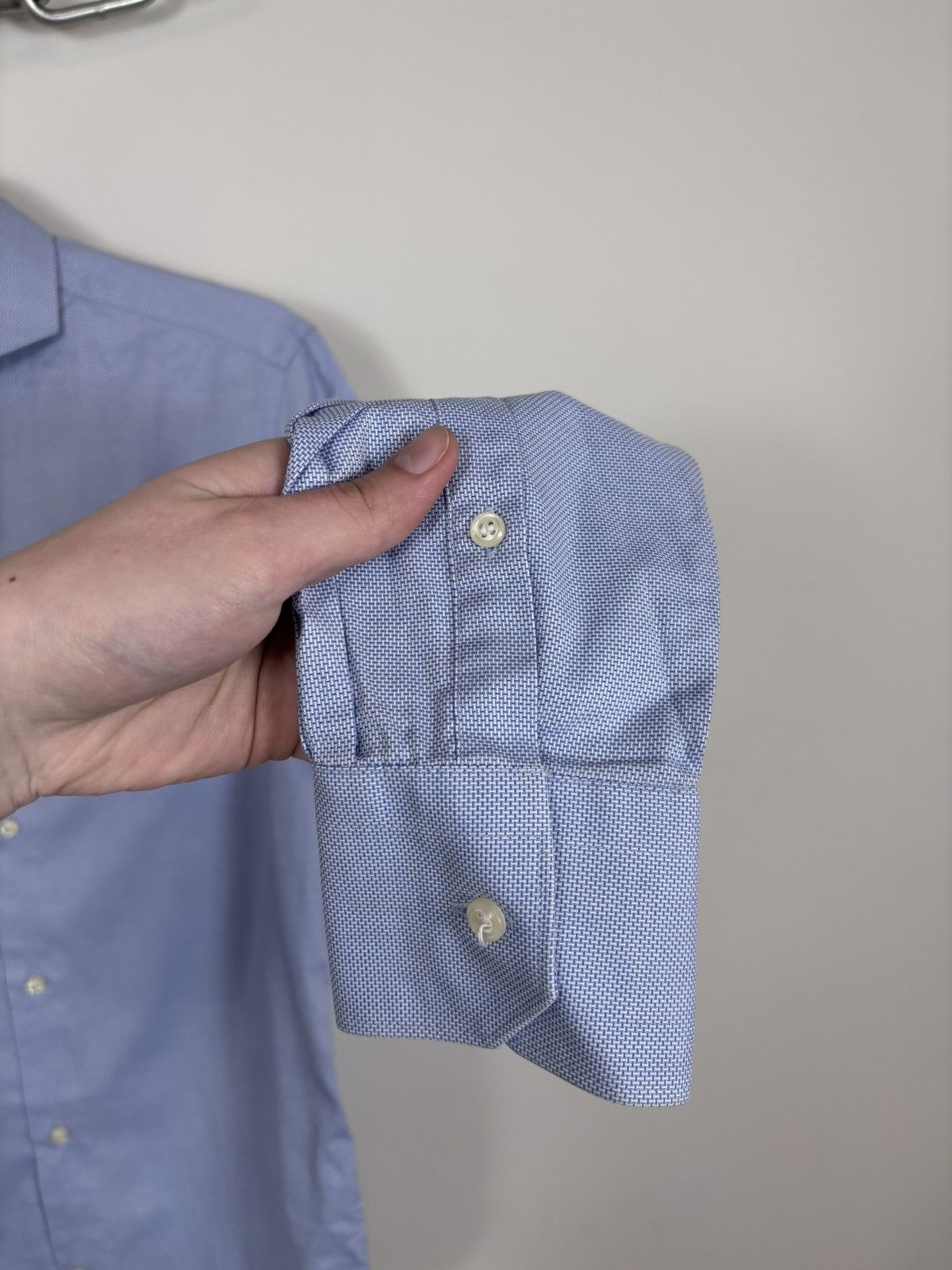 Boggi Boggi Milano Men’s Slim Fit Royal Oxford Button Up Shirt Size US S / EU 44-46 / 1 - 7 Thumbnail
