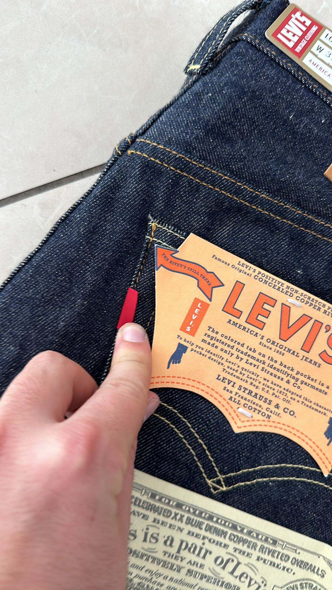 Levi's Vintage Clothing LVC Levi's Vintage Clothing 1954 501Z XX BigE Selvedge Jeans Size US 31 - 4 Thumbnail