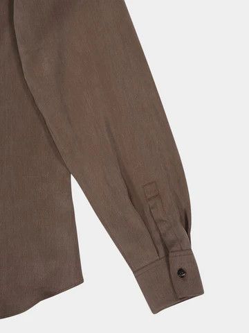Salvatore Ferragamo o1s1rm0226 Button-Up Shirt in Brown Size US L / EU 52-54 / 3 - 4 Thumbnail
