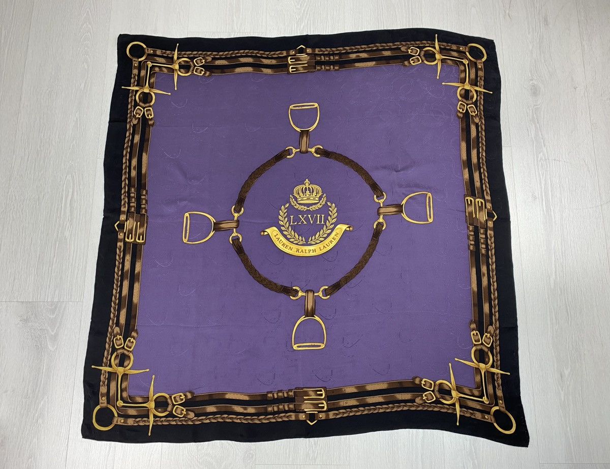 Ralph Lauren Vintage Ralph Lauren Silk Scarf like Versace Burberry Size ONE SIZE - 1 Thumbnail