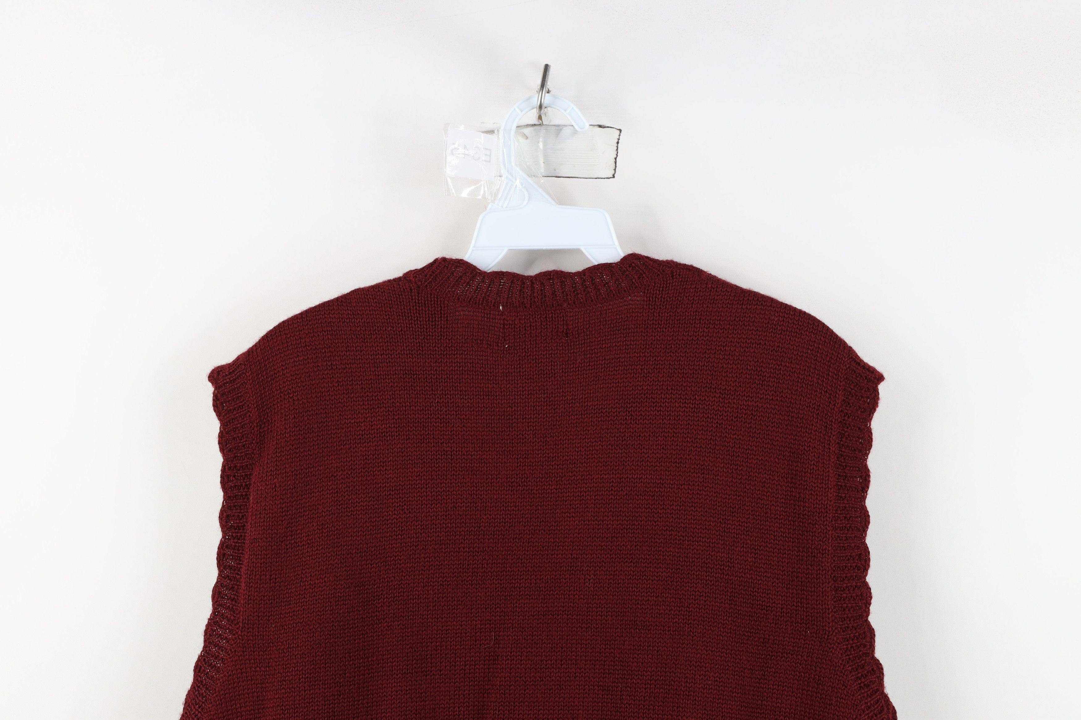 Vintage Vintage 90s Streetwear Blend Beaded Nature Leaf Sweater Vest Size L / US 10 / IT 46 - 10 Thumbnail