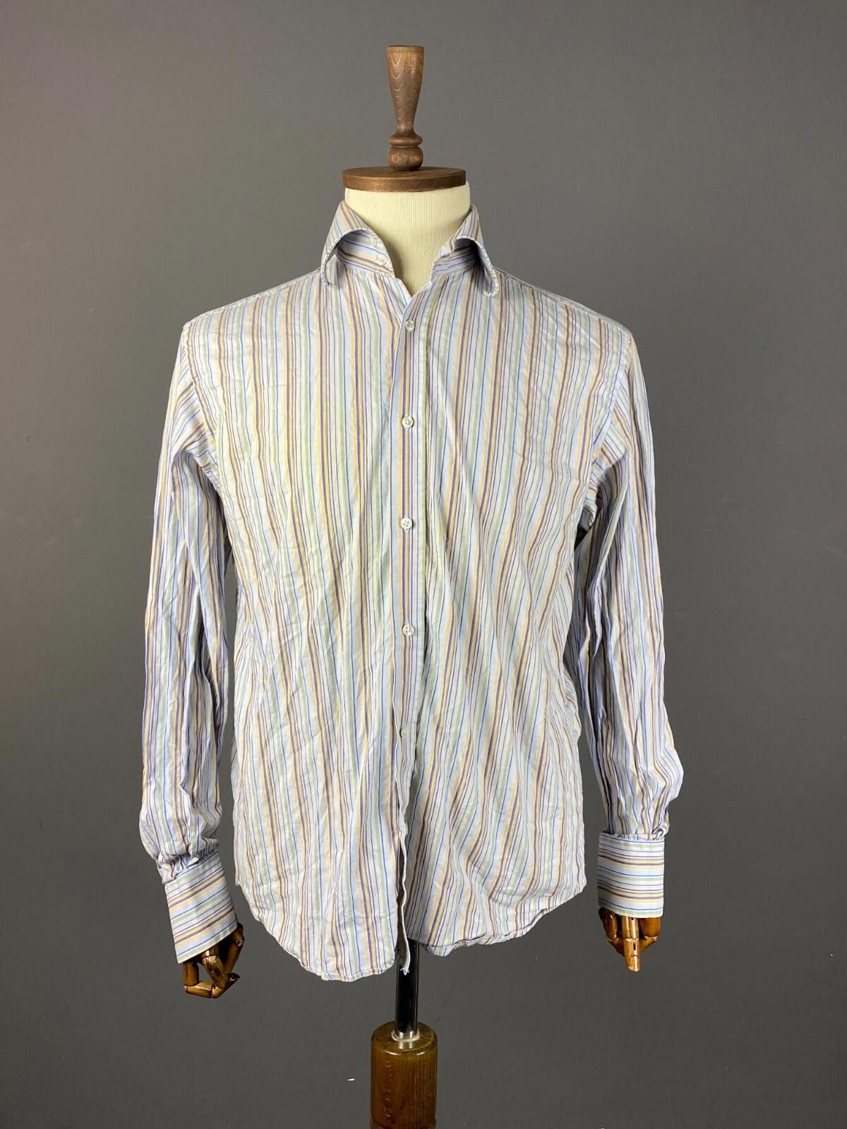 Katharine Hamnett London Katharine Hamnett London Stripe Shirt Size 41 / 16 Size US M / EU 48-50 / 2 - 1 Thumbnail
