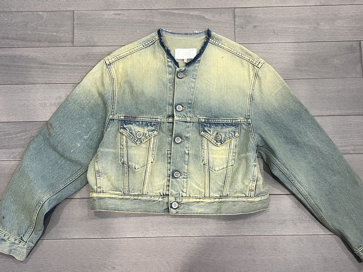 Image of Maison Margiela Denim Jacket in Blue, Men's (Size XS)