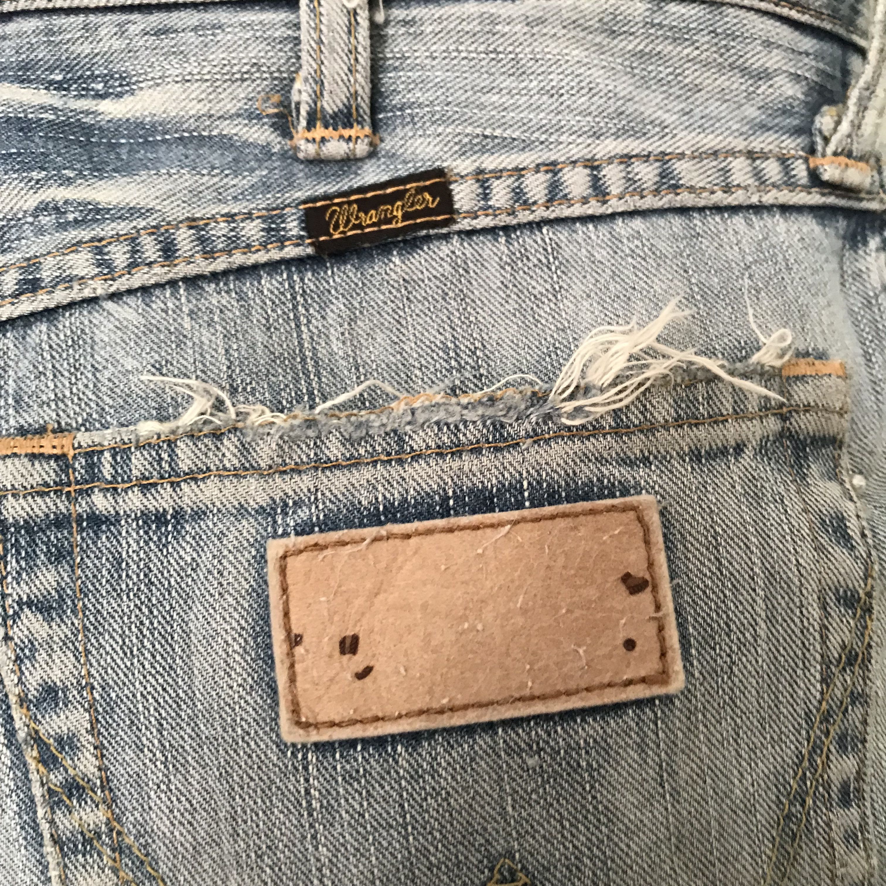 Wrangler Vintage 90s Wrangler Light Wash Faded Blue Stone Size US 30 / EU 46 - 11 Thumbnail