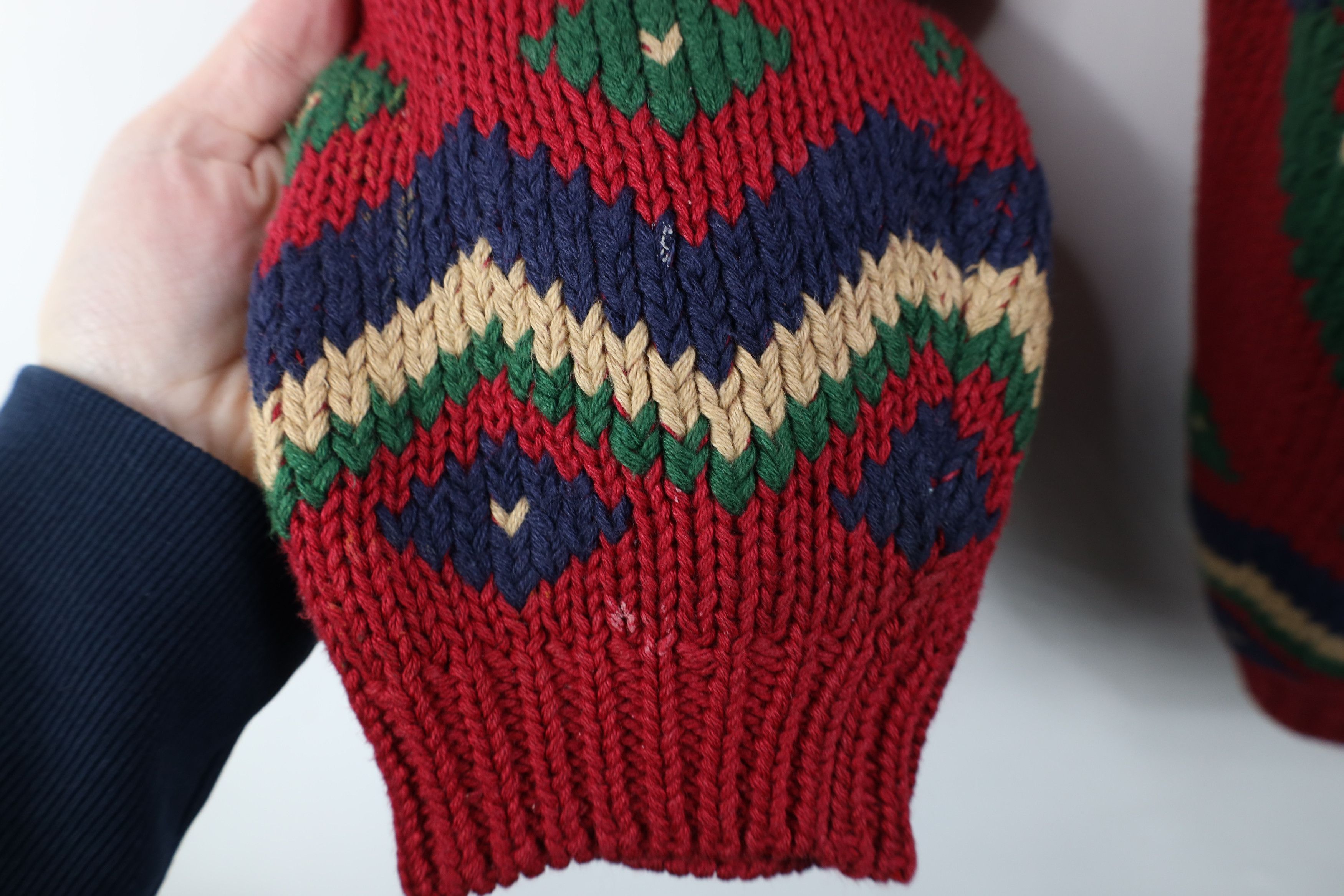 Vintage Vintage 90s Streetwear Fair Isle Geometric Cardigan Sweater Size M / US 6-8 / IT 42-44 - 8 Thumbnail