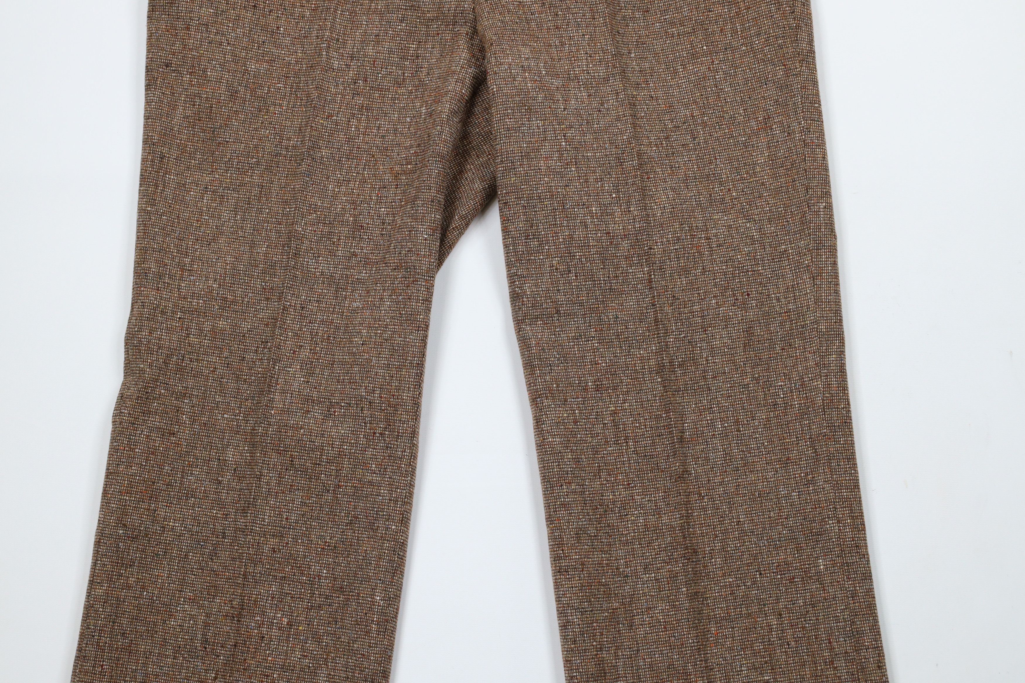 Vintage Vintage 70s Streetwear Wool Tweed Bell Bottoms Pants USA Size US 36 / EU 52 - 3 Thumbnail