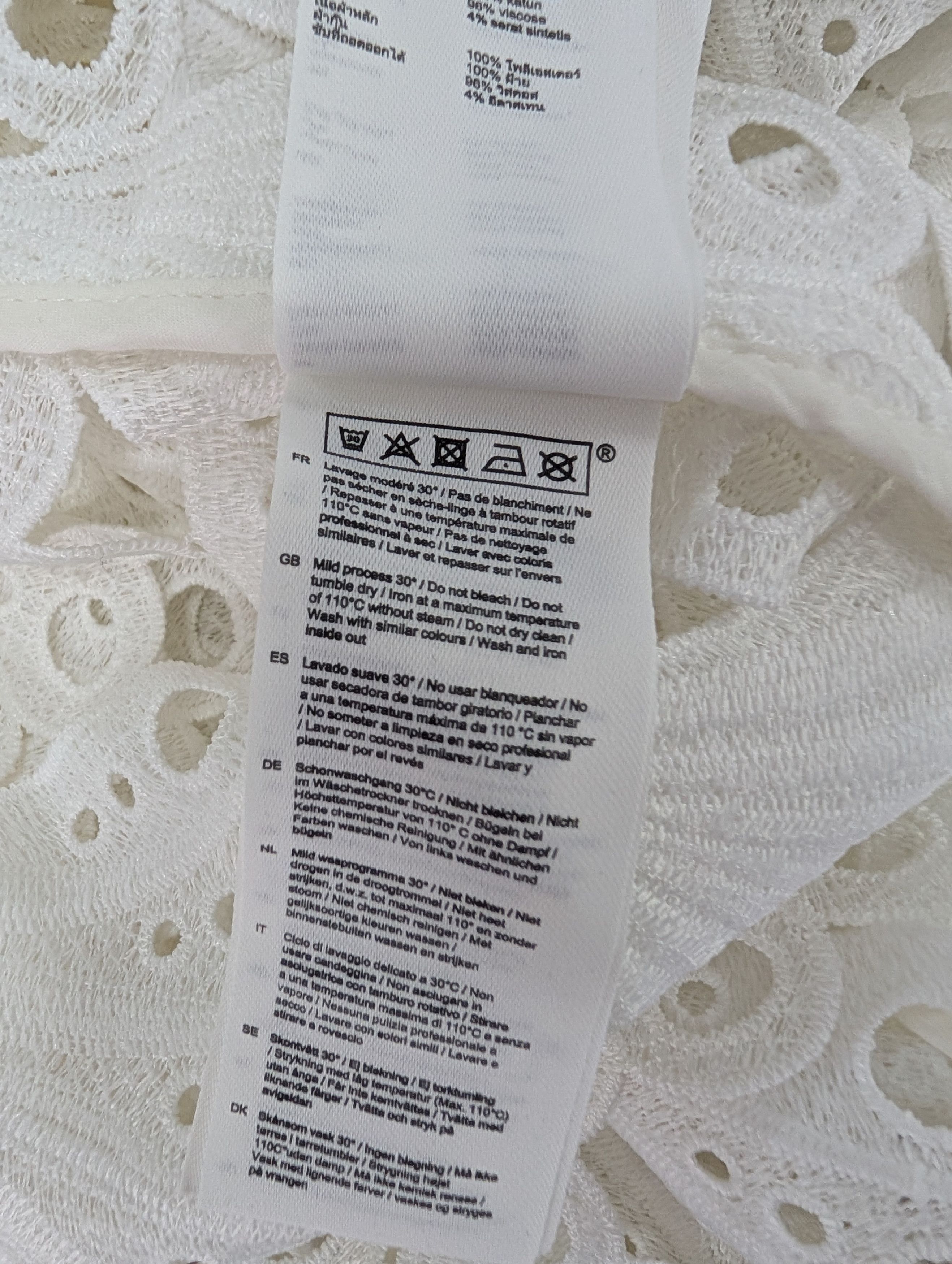 Maje Maje White Lulie Guipure Lace Crop Top With Underlay Size XS / US 0-2 / IT 36-38 - 10 Thumbnail