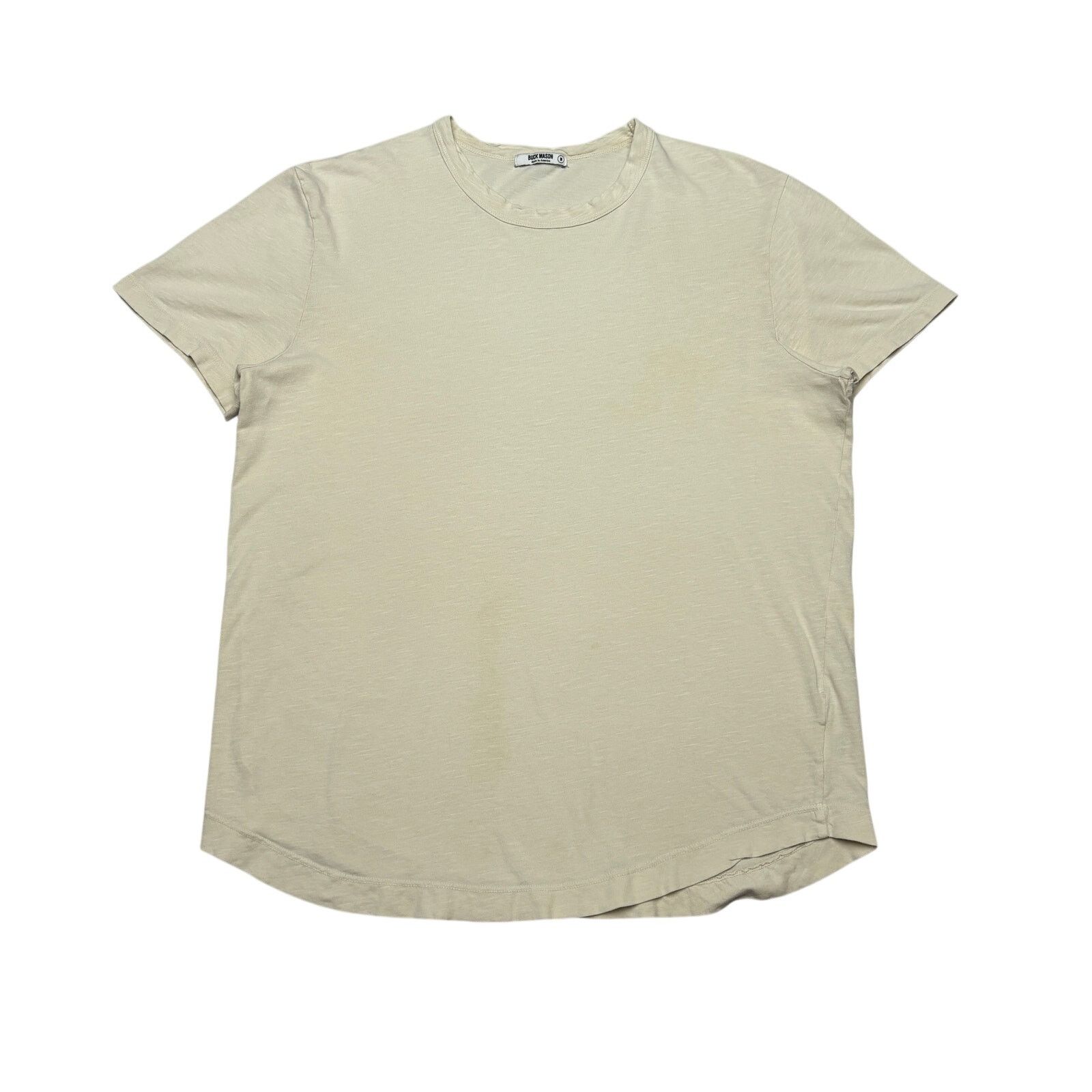 Buck Mason Buck Mason Slub Curved Hem T Shirt Men's M Quiet Luxury Size US M / EU 48-50 / 2 - 1 Thumbnail