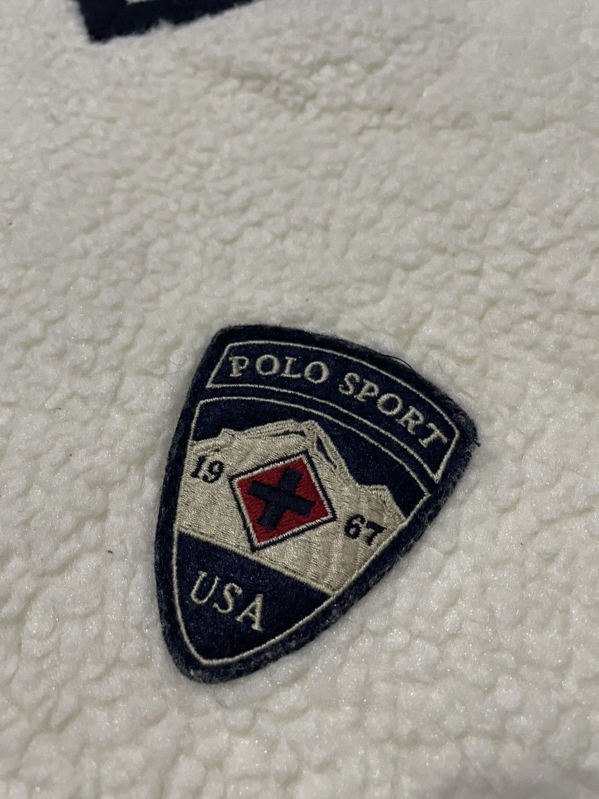 Polo Ralph Lauren × Ralph Lauren Sport × Vintage Polo Ralph Lauren Sport Sherpa Sweatshirt Size US XL / EU 56 / 4 - 4 Thumbnail