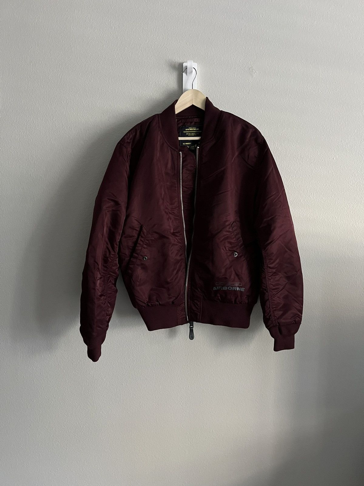 Alpha Industries Alpha Industries Reversible Burgundy/Camo Bomber Jacket Size US L / EU 52-54 / 3 - 1 Thumbnail