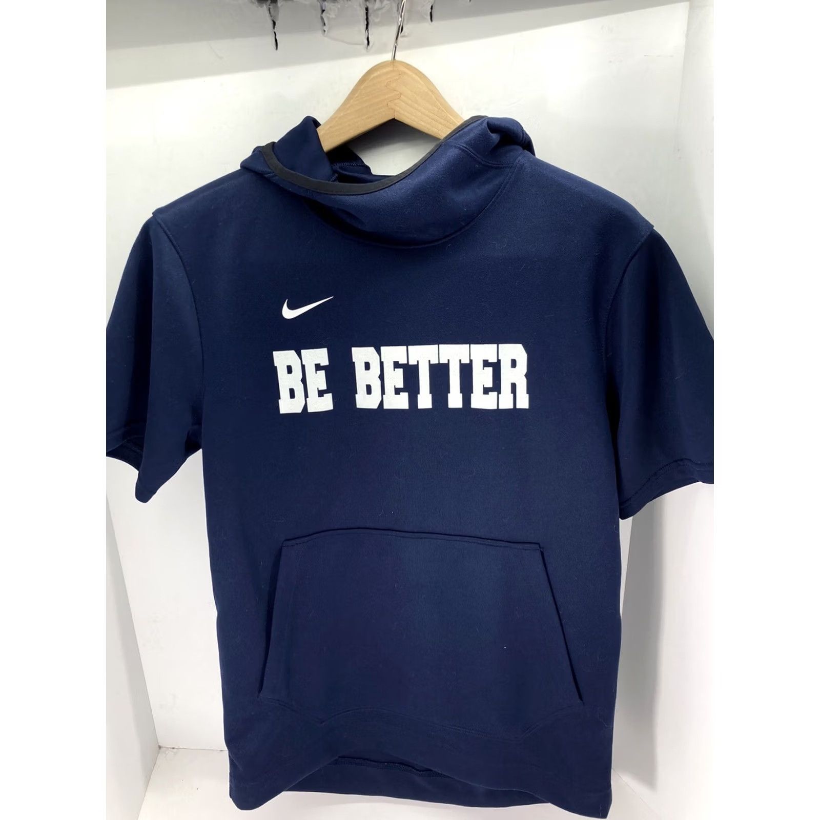 Nike VINTAGE Nike Bulldogs Sweatshirt Hoodie Men Sz Small Blue Short Sleeve Cowl Neck Dri-Fit Size US S / EU 44-46 / 1 - 2 Thumbnail