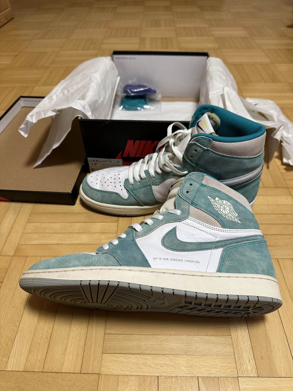 Nike Air jordan 1 Turbo Green Size US 12.5 / EU 45-46 - 4 Thumbnail