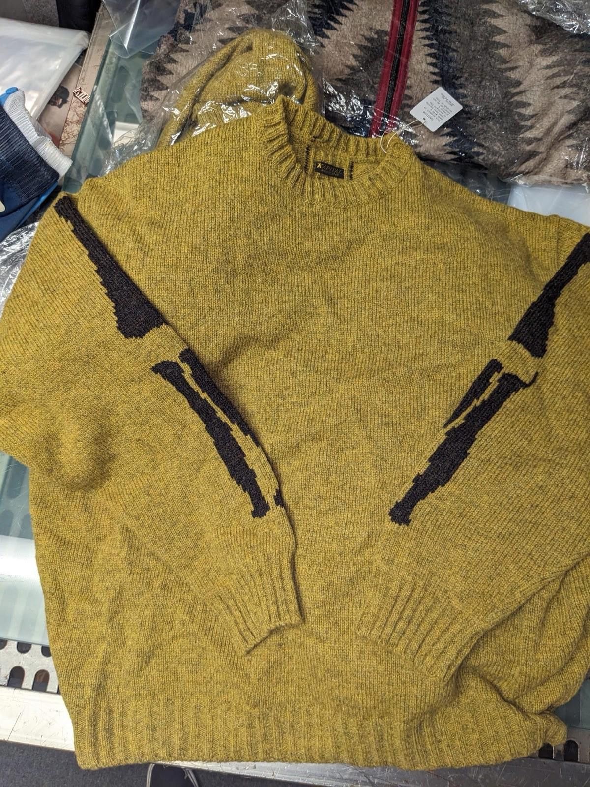 Kapital Kapital 5G Bone Knit Crewneck Sweater Mustard Size 1 Size US S / EU 44-46 / 1 - 6 Thumbnail