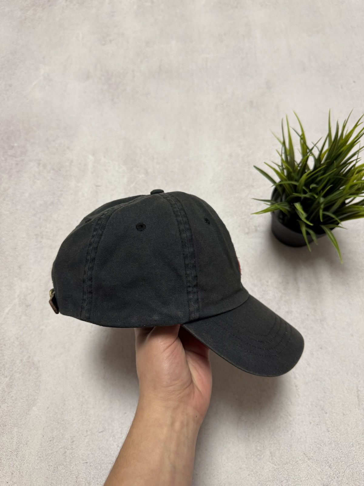 Polo Ralph Lauren × Vintage SICK Polo Ralph Lauren Cap Hat Black Mens Red Horse Y2K 90s Size ONE SIZE - 3 Thumbnail