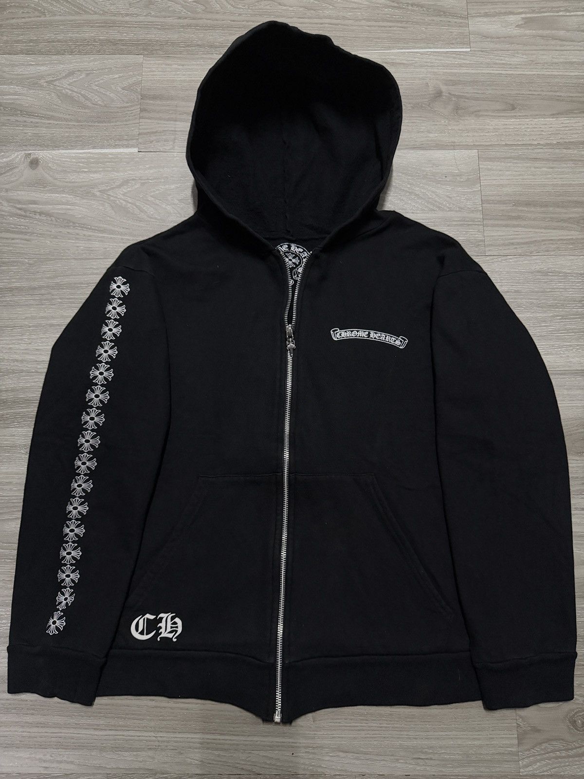 Chrome Hearts LIKE NEW - HOLLYWOOD CROSS PLUS CHROME HEARTS ZIP UP HOODIE Size US M / EU 48-50 / 2 - 5 Thumbnail