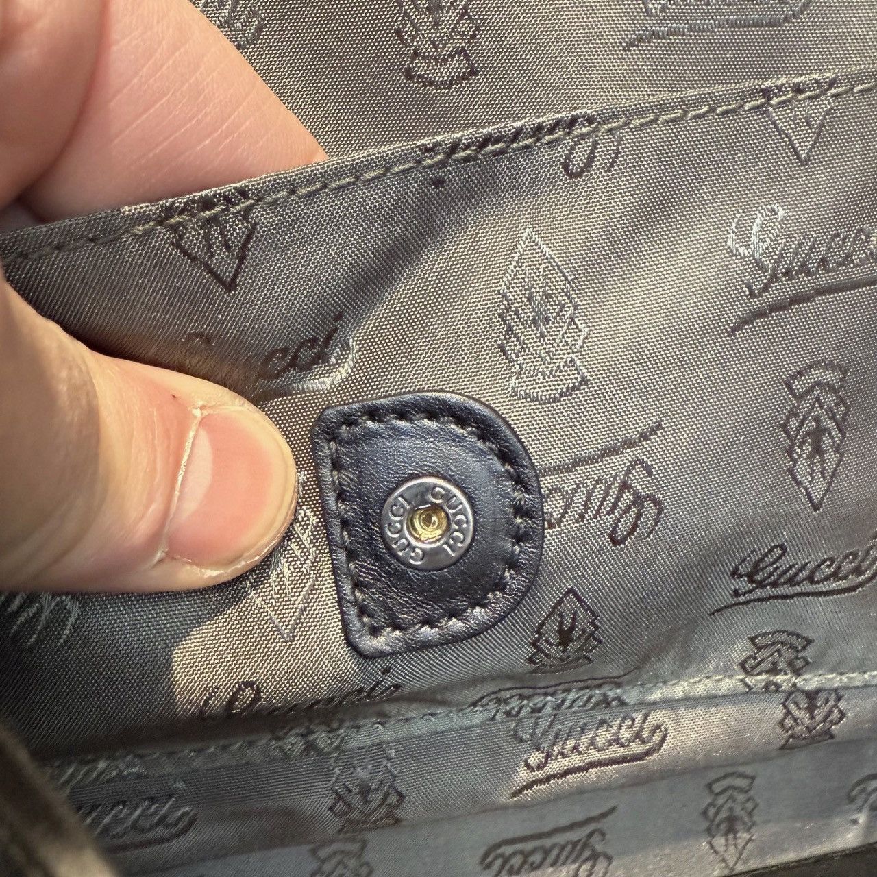Gucci Gucci Black Leather Guccissima GG Embossed Trunk Suitcase Size ONE SIZE - 21 Thumbnail