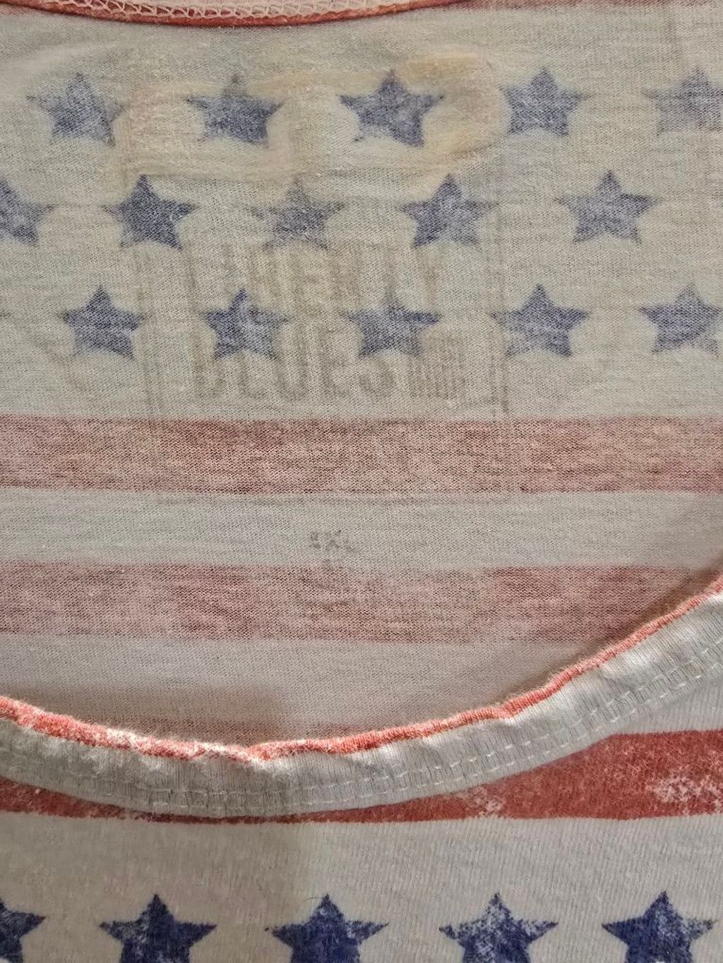 Other Women's Liberty Blues American Flag Tank Top 3X White Red Size 3XL / US 20-22 - 4 Thumbnail